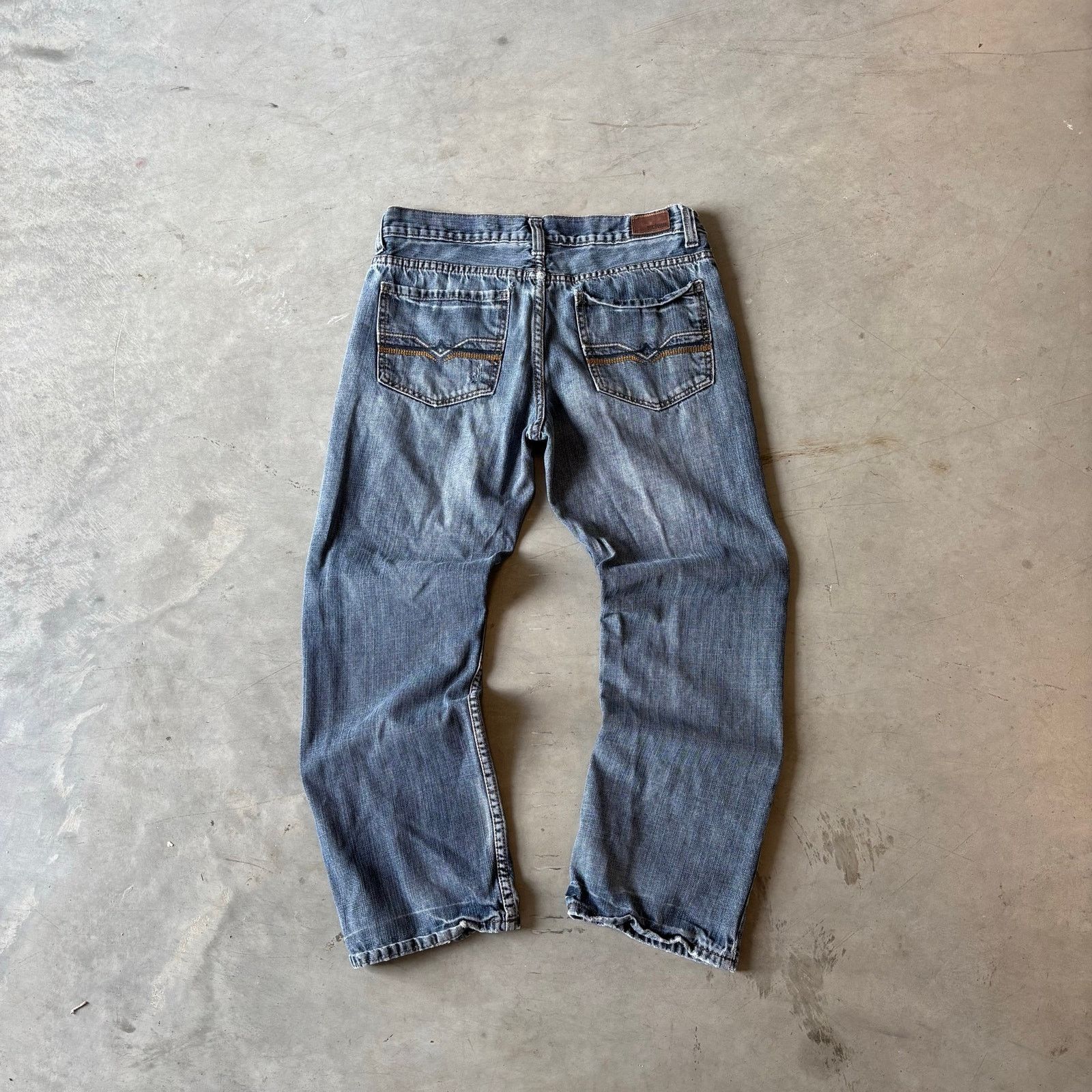 Vintage y2k faded slim straight denim jeans Size US 33 - 2 Thumbnail