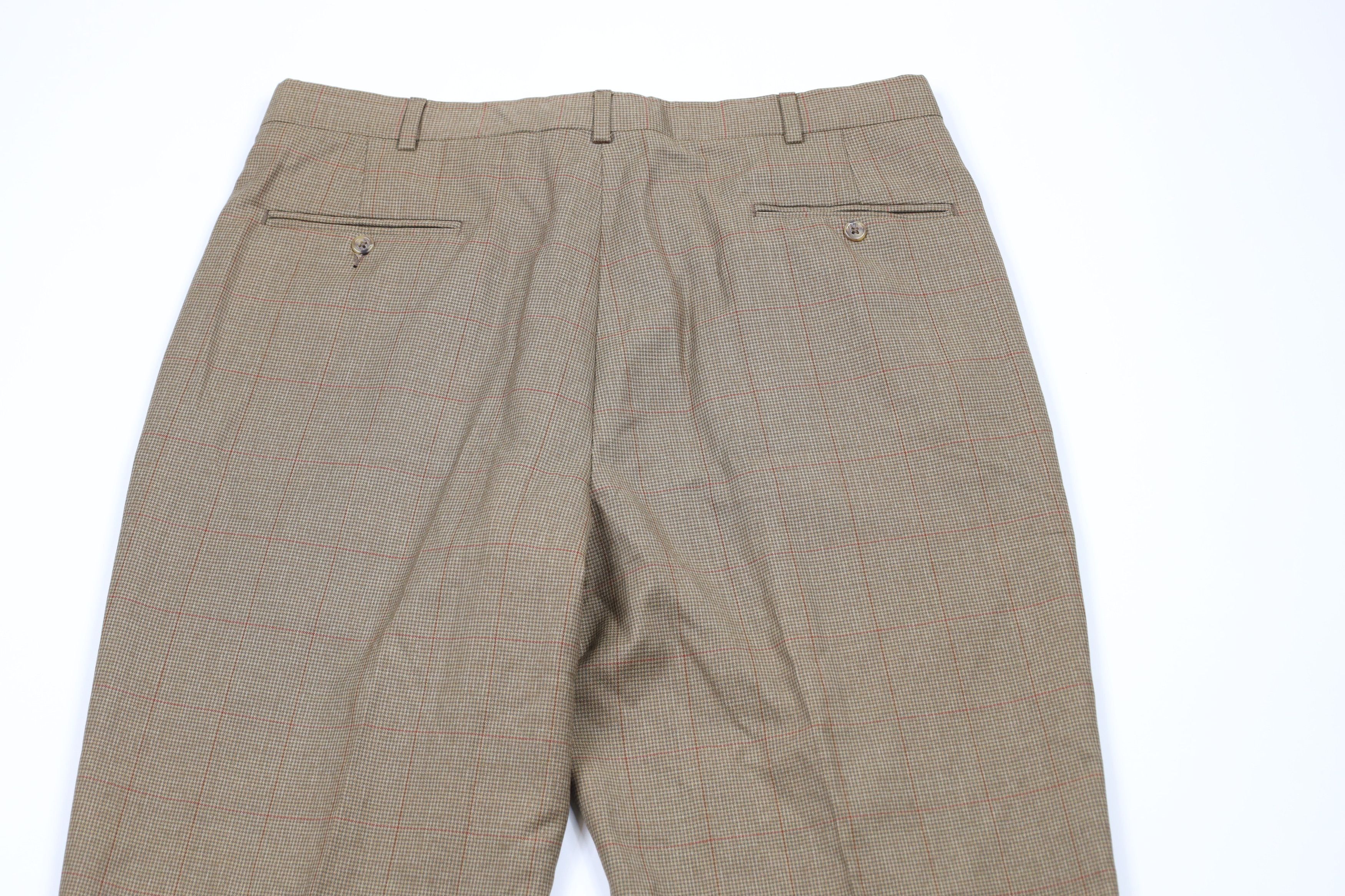 Tommy Hilfiger × Vintage Vintage 90s Tommy Hilfiger Cuffed Houndstooth Chino Pants Size US 36 / EU 52 - 8 Thumbnail