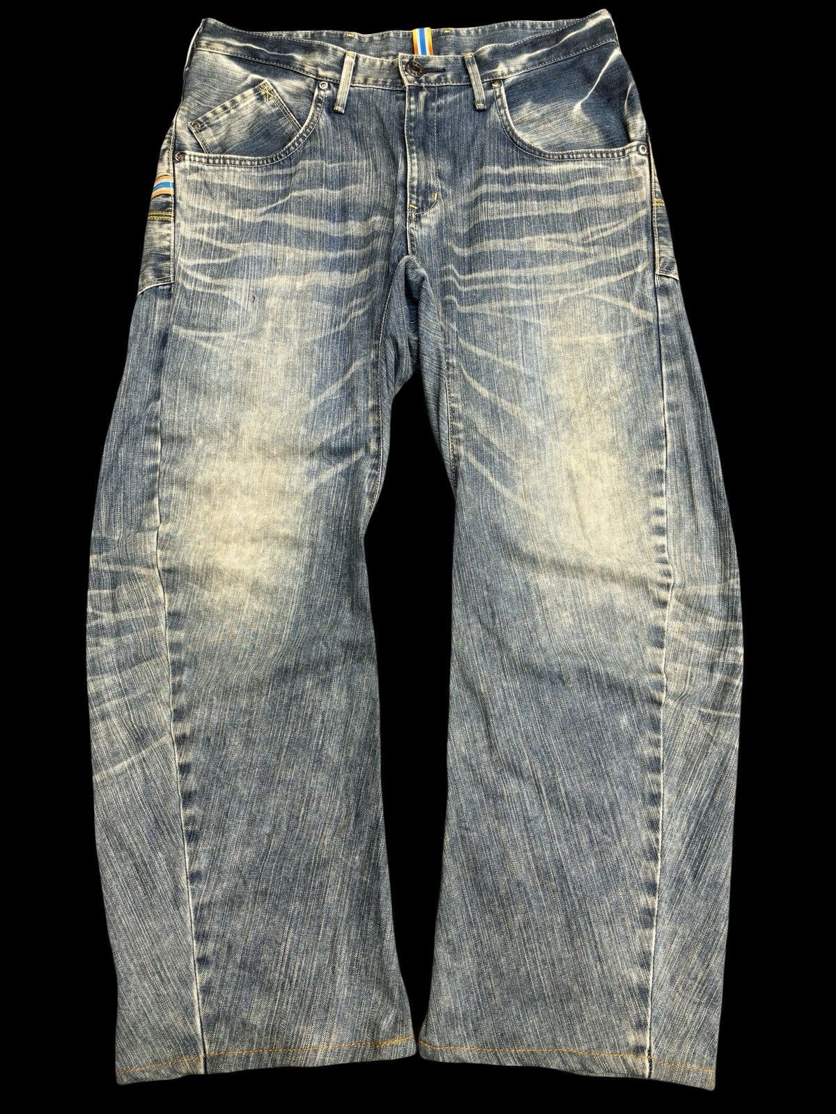 Edwin 💥EFunction💥Edwin Wide Curve Aging Style Denim F577 Size US 33 - 2 Thumbnail