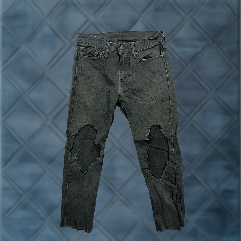 Levi's VINTAGE Levi's 510 Jeans Distressed Black Slim Skinny 90s City USA Mens 29x32 Size US 28 / EU 44 - 1 Thumbnail