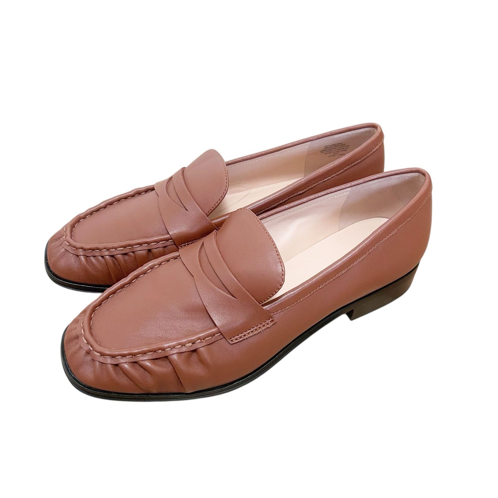 J.Crew J. Crew Brown Leather Maison Ruched Loafers Sz 9 Size US 9 / IT 39 - 3 Thumbnail