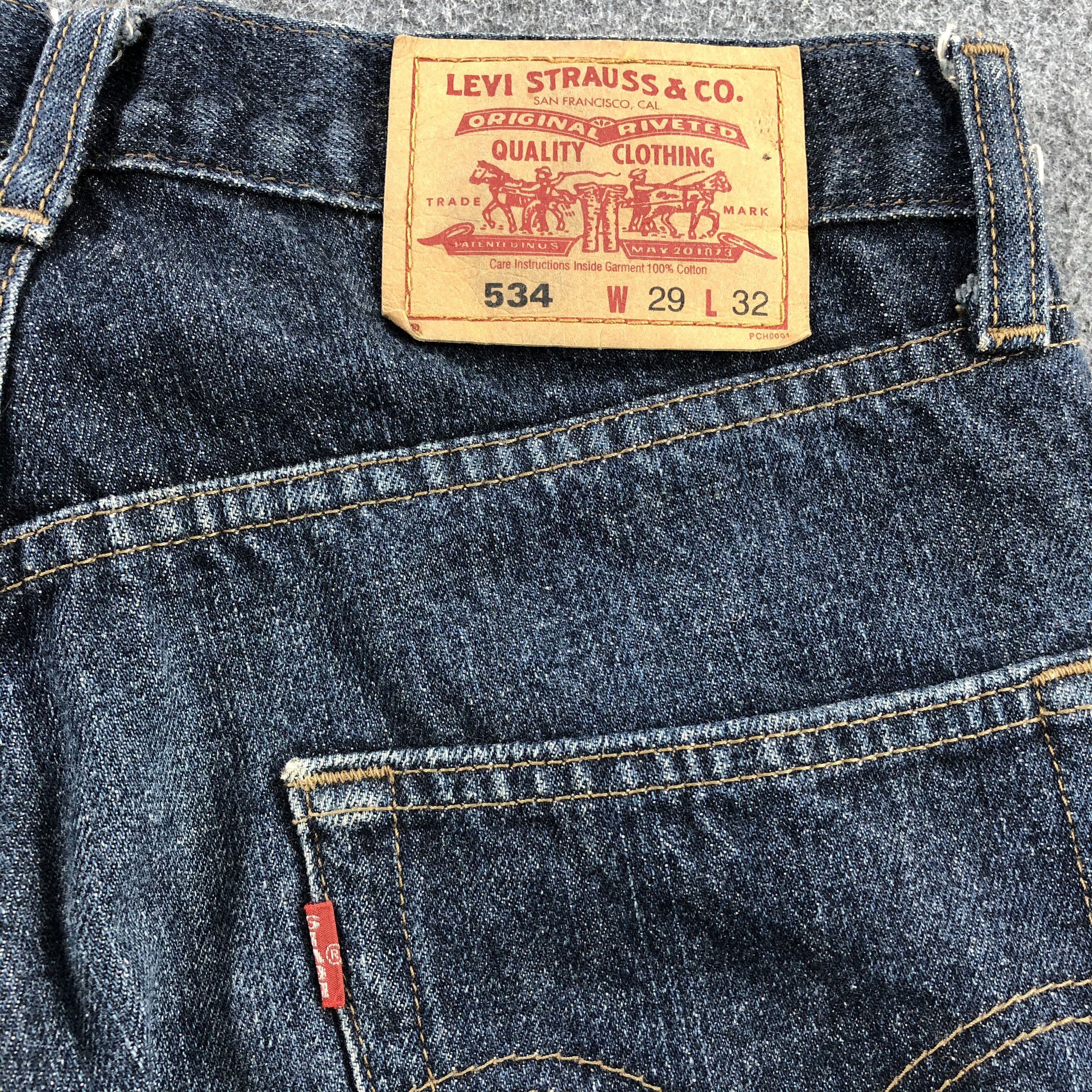 Levi's Vintage Levis Jeans Lot 534 Faded Blue Jeans-J1064 Size US 29 - 5 Thumbnail