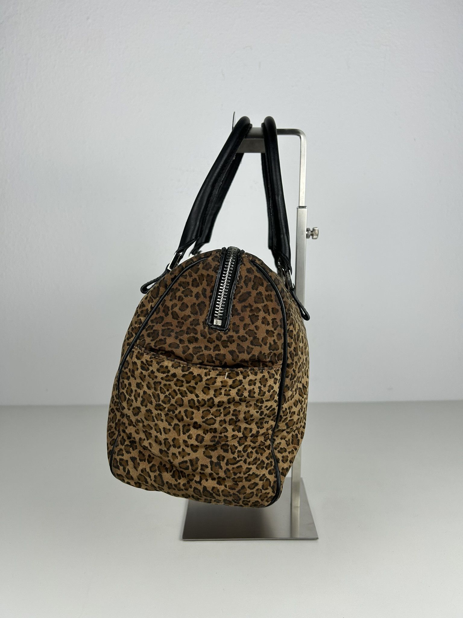 Bottega Veneta Vintage Bottega Veneta leopard print mini boston bag Size ONE SIZE - 4 Thumbnail