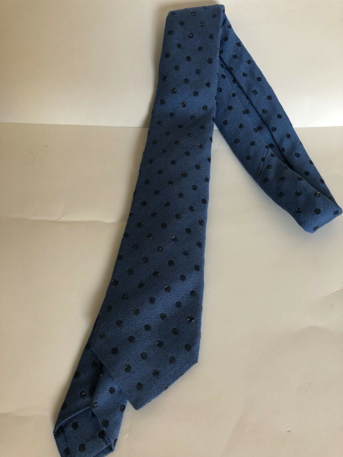 Kiton Kiton Napoli Sky Blue Polka Dots Silk Blend Tie Woven Italy Size ONE SIZE - 1 Thumbnail
