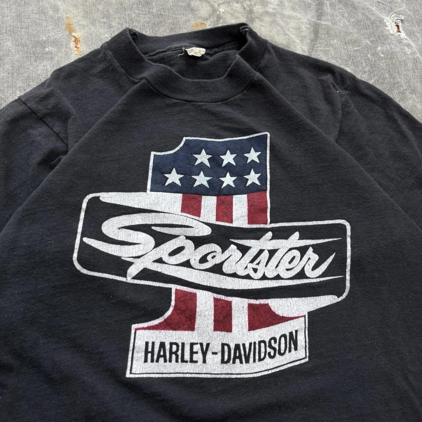 Harley Davidson Vintage 70s Harley Davidson Sportster #1 Conley Dallas Shirt Size US S / EU 44-46 / 1 - 4 Thumbnail