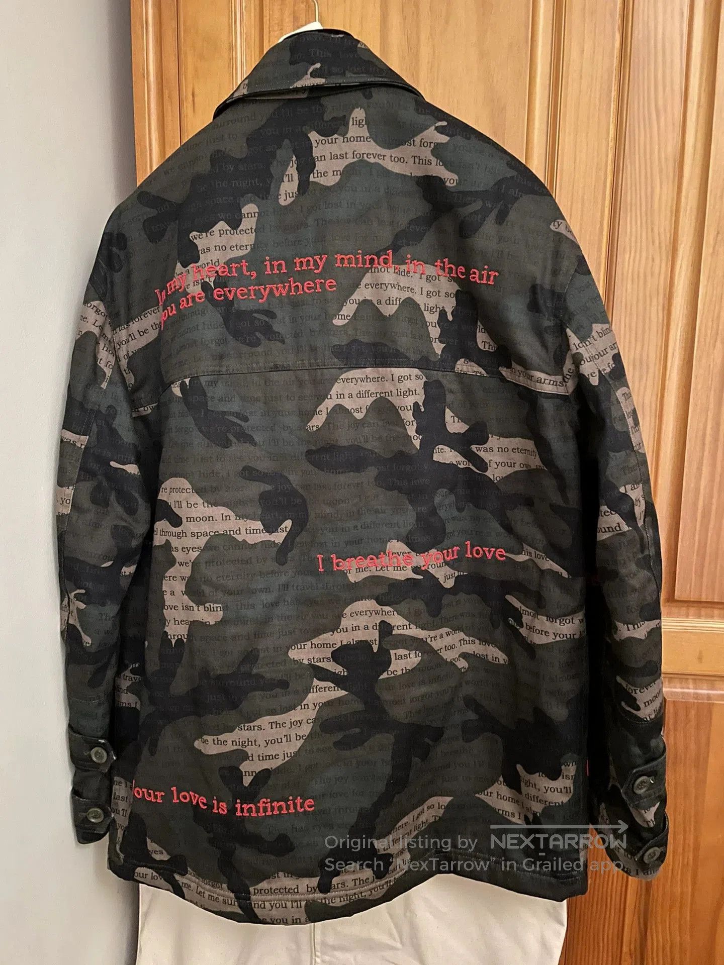 Valentino Valentino Men's Camo Beaded Embroidery Coat. Size US XL / EU 56 / 4 - 2 Thumbnail