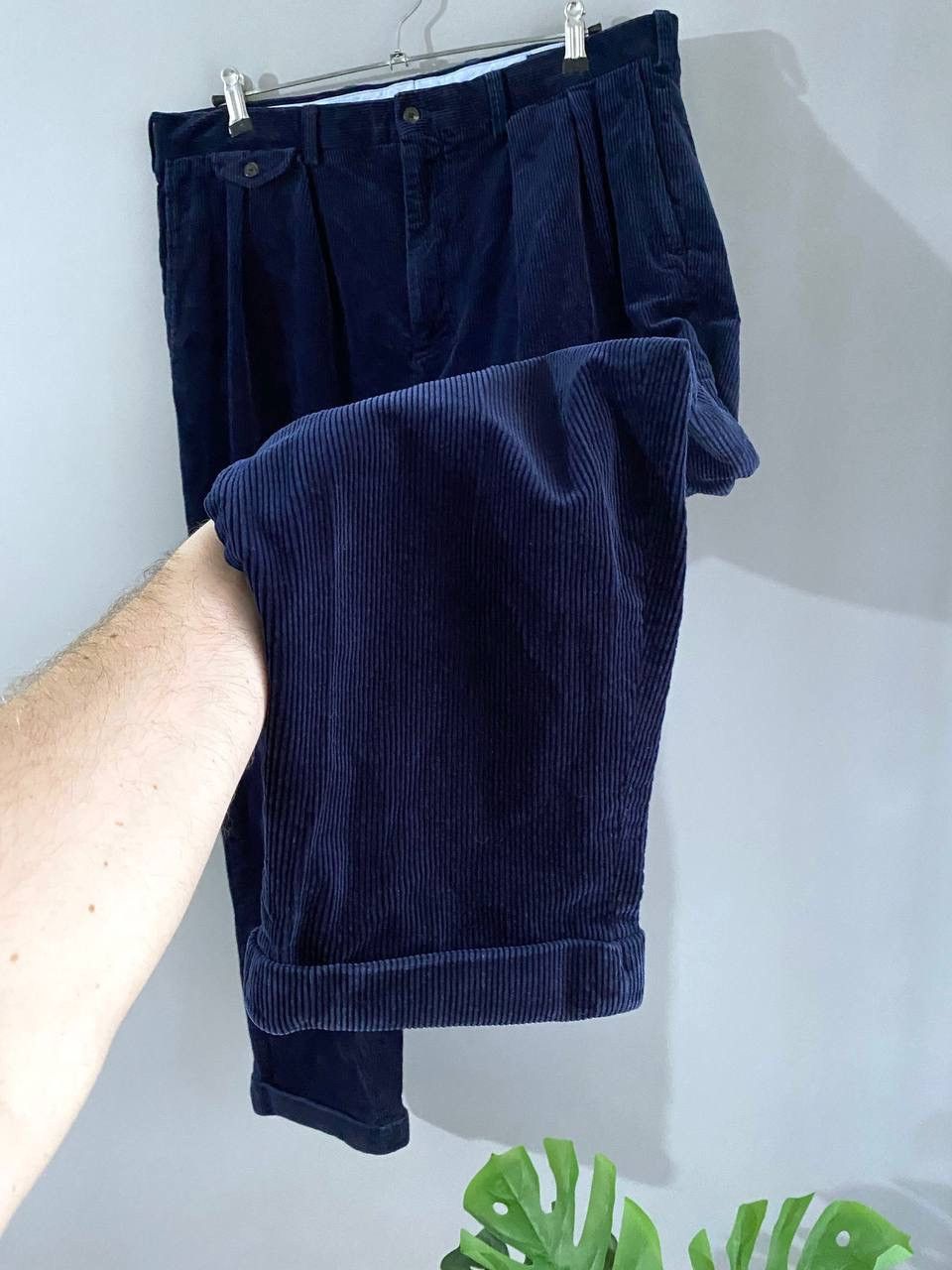 Polo Ralph Lauren Polo Ralph Lauren Men's Pleated Baggy Corduroy Pants W35/L27 Size US 35 - 8 Thumbnail