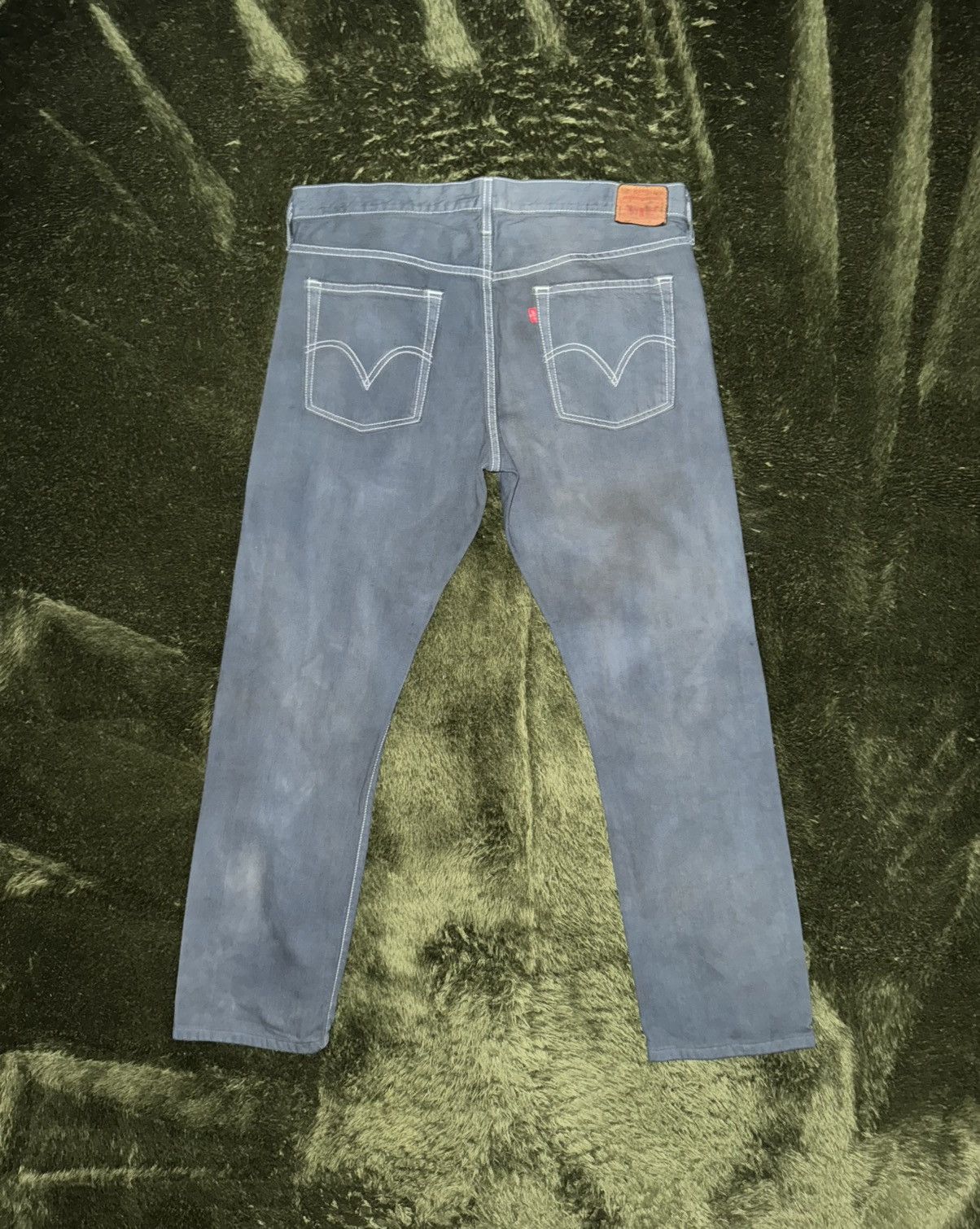 Levi's Levi’s 501 RT USA Leather Label Hand Dyed Denim Size US 34 / EU 50 - 7 Thumbnail