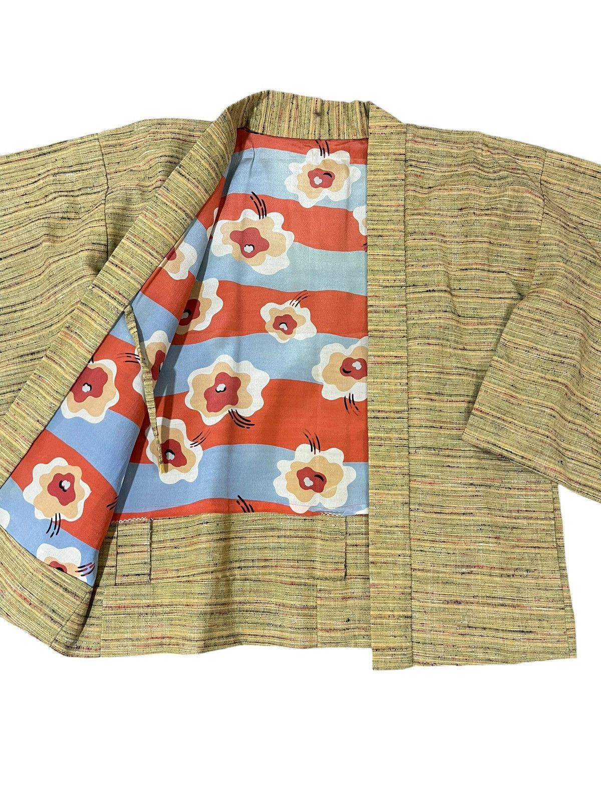 Japanese Brand × Vintage Vintage kimono jacket handmade hanten jacket Size US L / EU 52-54 / 3 - 4 Thumbnail