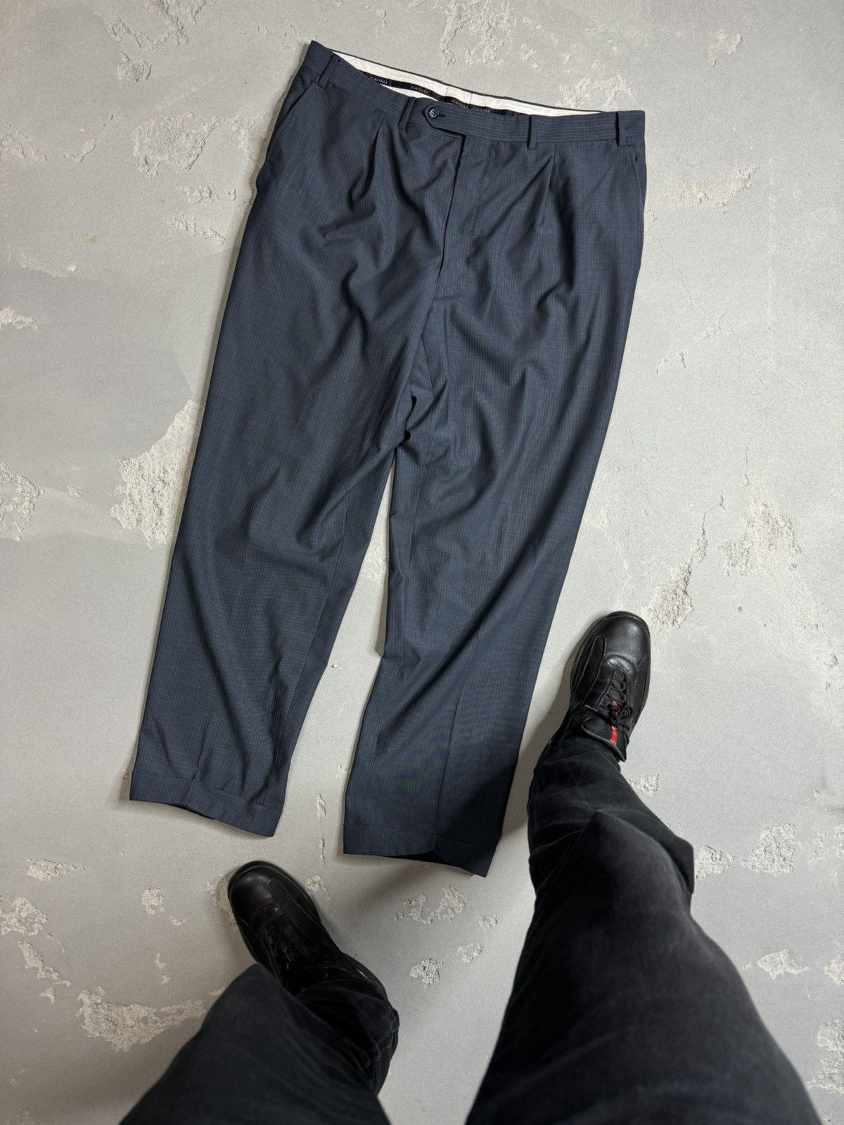 Canali Canali Wool Suit Blazer and Trousers 56L Size 54R - 8 Thumbnail