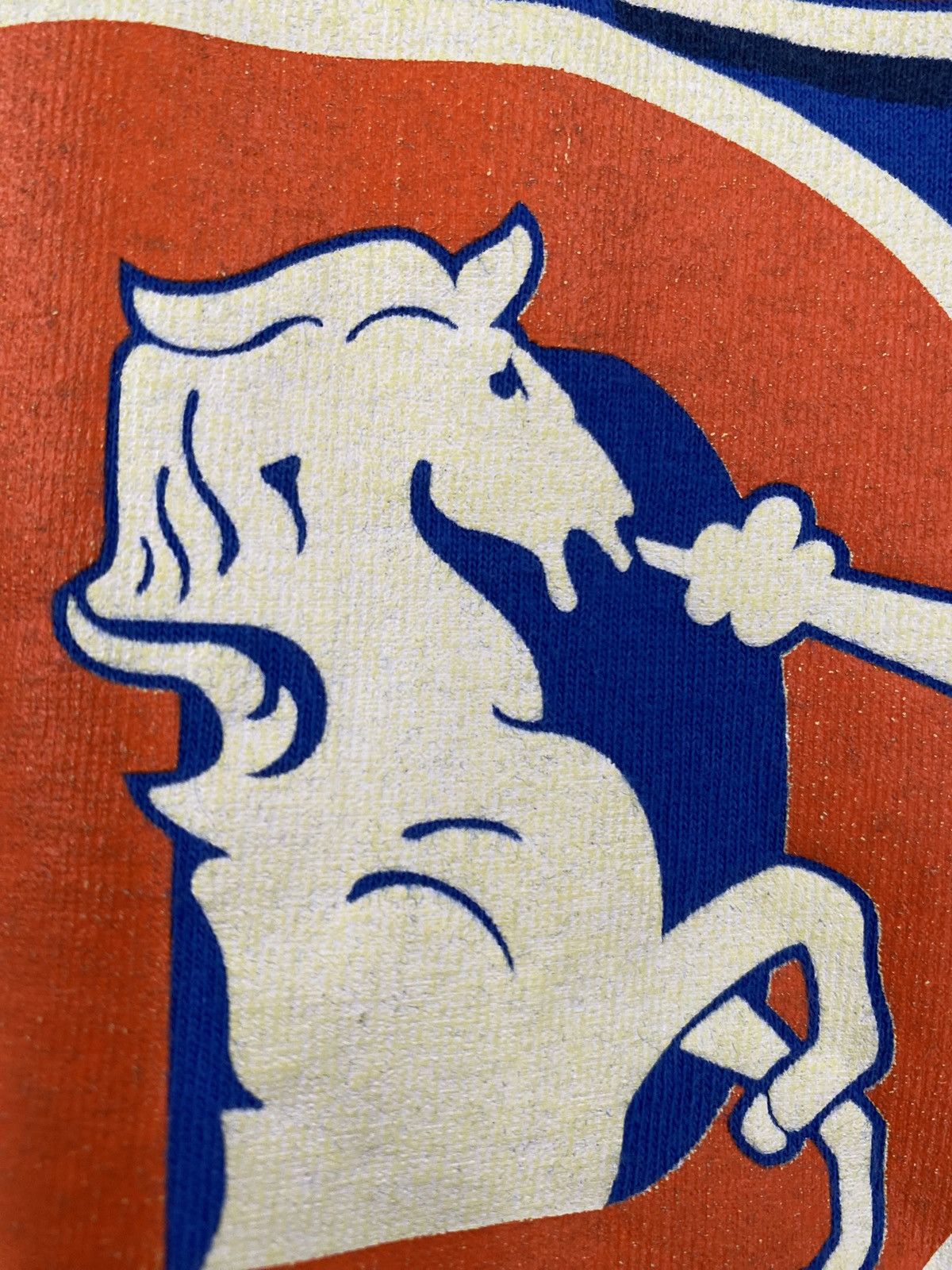 Hanes VTG 1995 Denver Broncos Large Graphic T-shirt Mens Medium Size US M / EU 48-50 / 2 - 2 Thumbnail