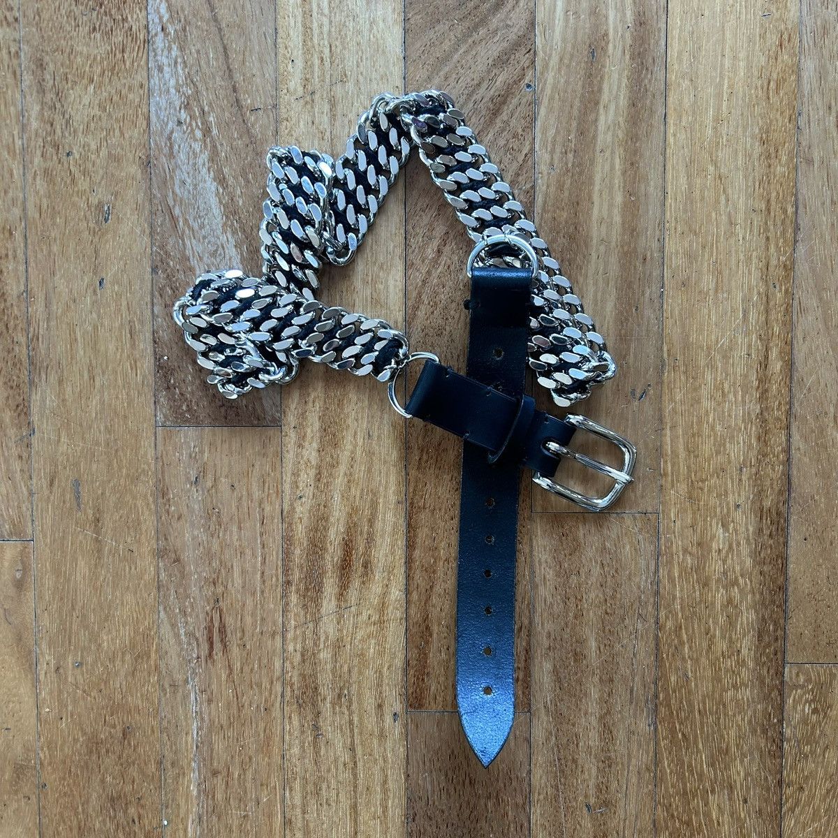 Balmain Balmain FW10 chain belt by Christophe Decarnin Size 32 - 1 Thumbnail