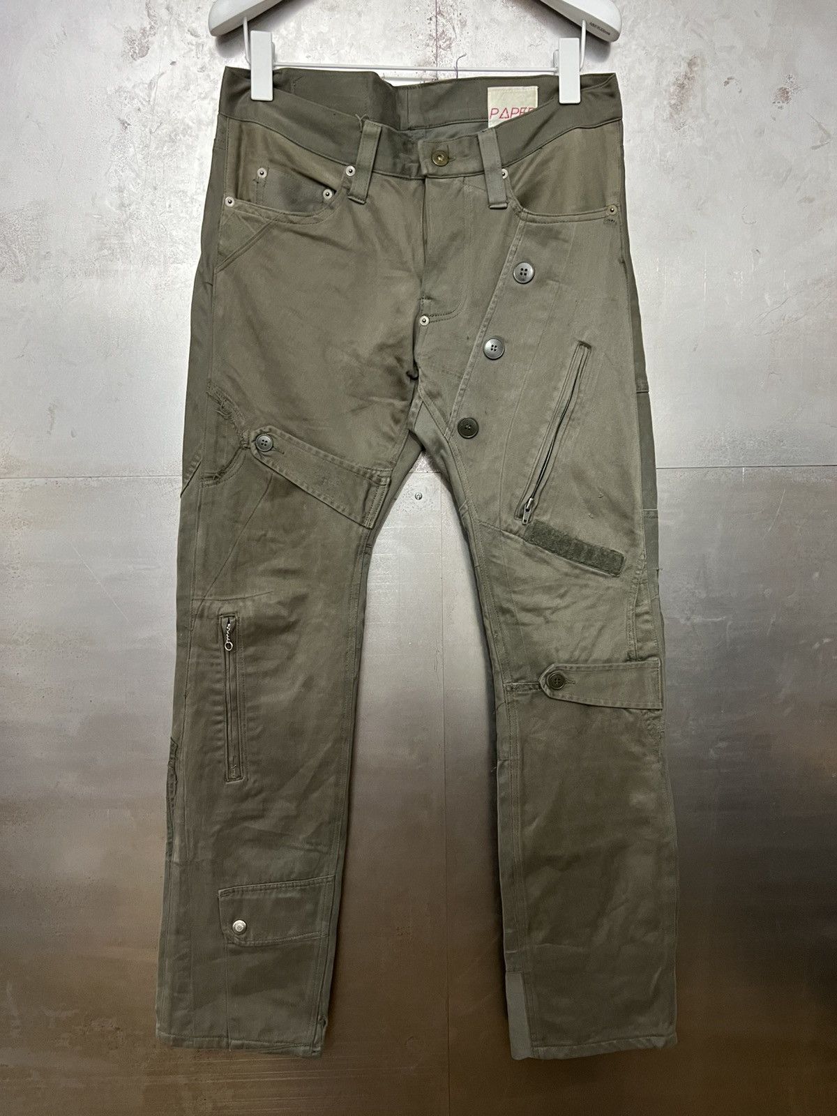 20471120 20471120 Paper Reconstructed Cargo Pants Size US 30 / EU 46 - 1 Thumbnail
