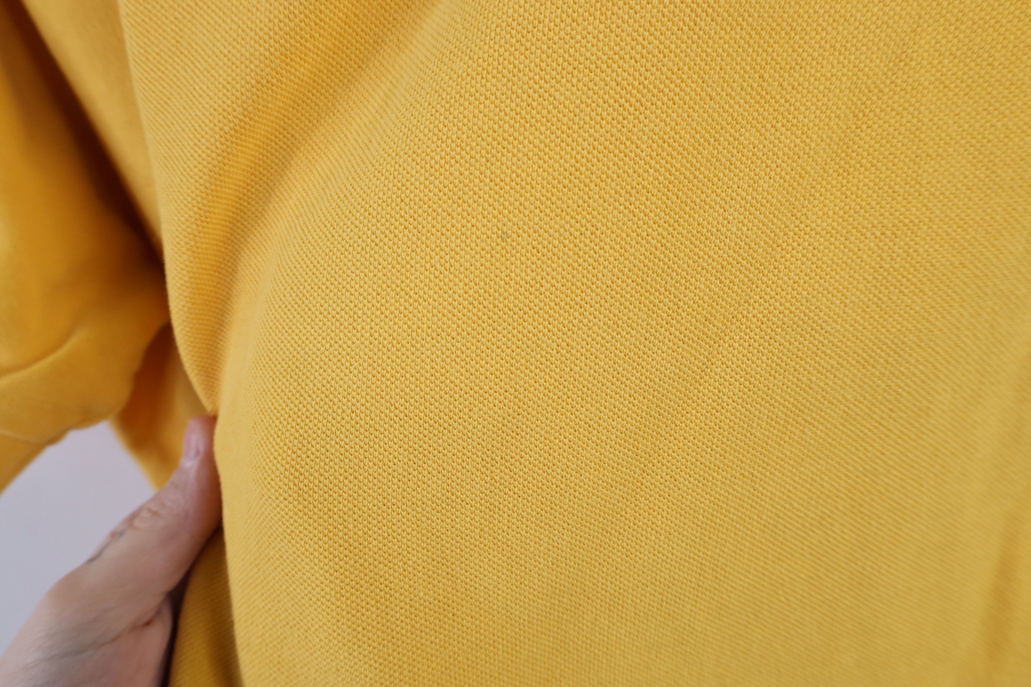 Ralph Lauren Vintage 90s Ralph Lauren Knit Collared Polo Shirt Yellow Size US L / EU 52-54 / 3 - 5 Thumbnail