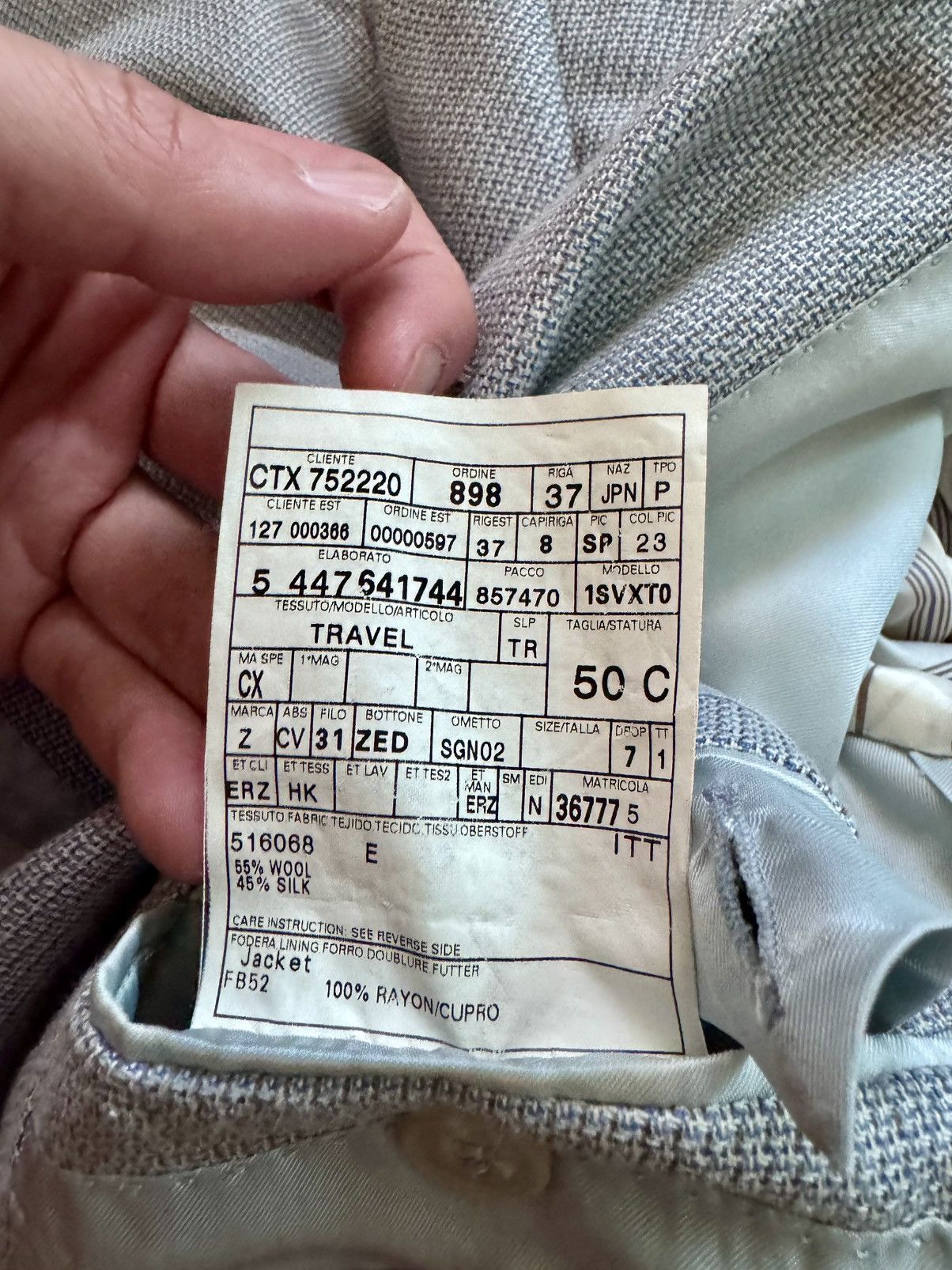 Ermenegildo Zegna Ermenegildo Zegna Classic Blazer Size 50R - 6 Thumbnail