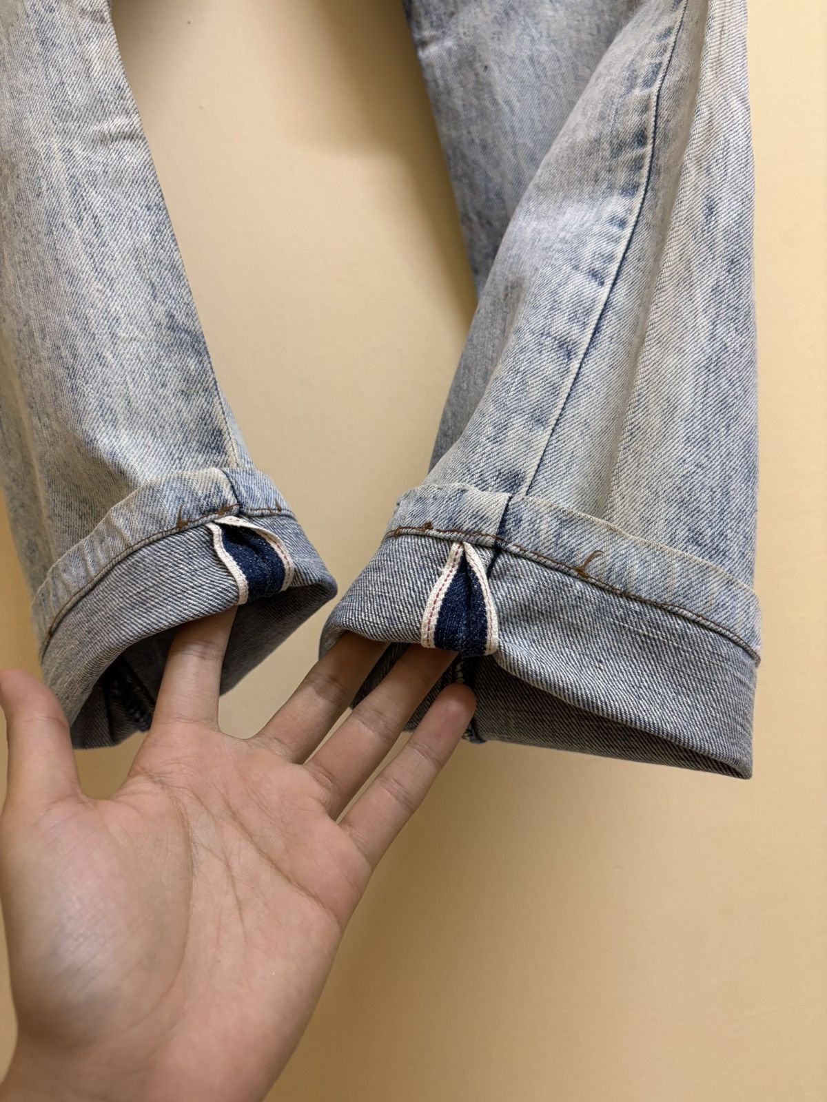 Levi's Vintage 90s Levis 701 XX Big E Back Buckle Selvedge Jeans Size US 30 / EU 46 - 3 Thumbnail