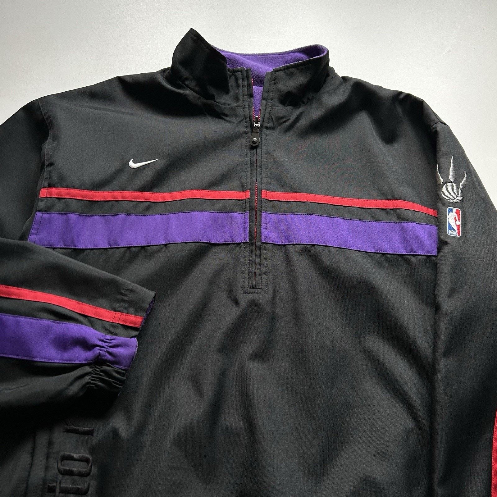 NBA × Nike Vintage Nike Toronto Raptors NBA Jacket 1/4 Zip Large Rare Size US L / EU 52-54 / 3 - 2 Thumbnail