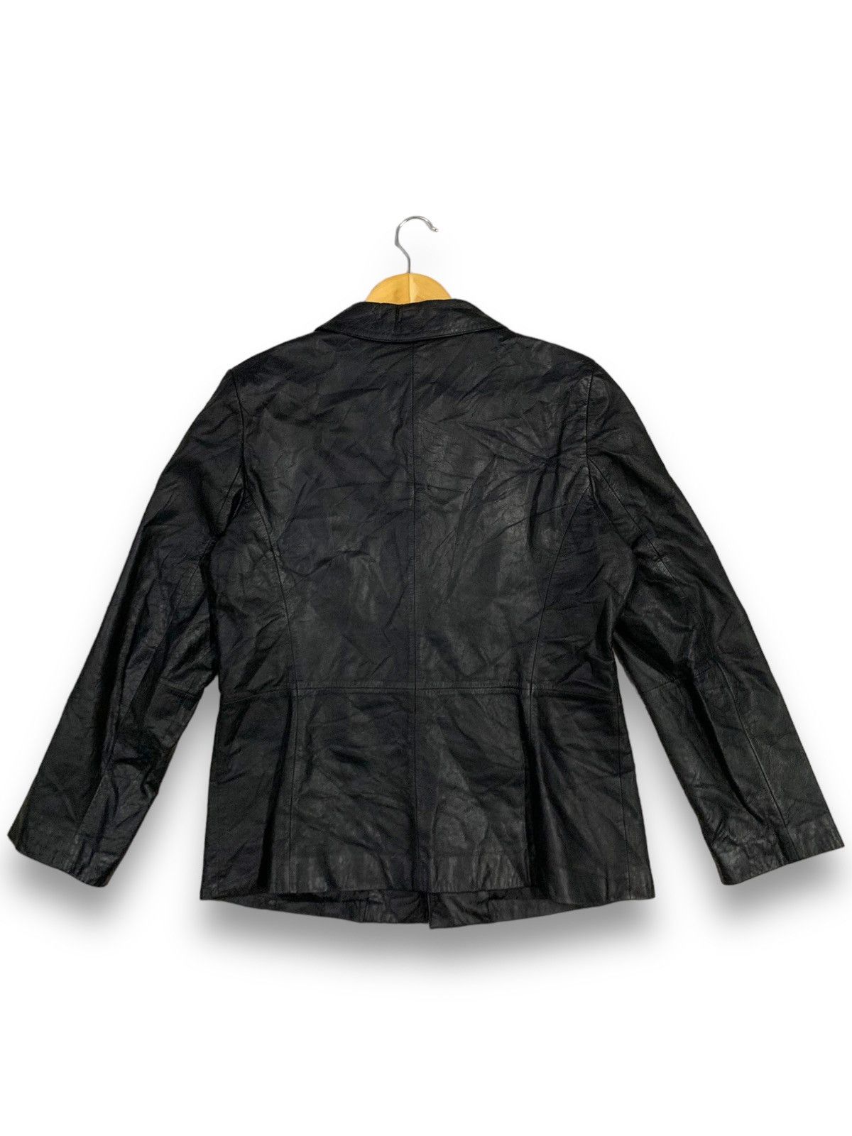 PPFM Vintage Japanese Brand PPFM Cowhide Leather Blazer Jacket Size US M / EU 48-50 / 2 - 2 Thumbnail