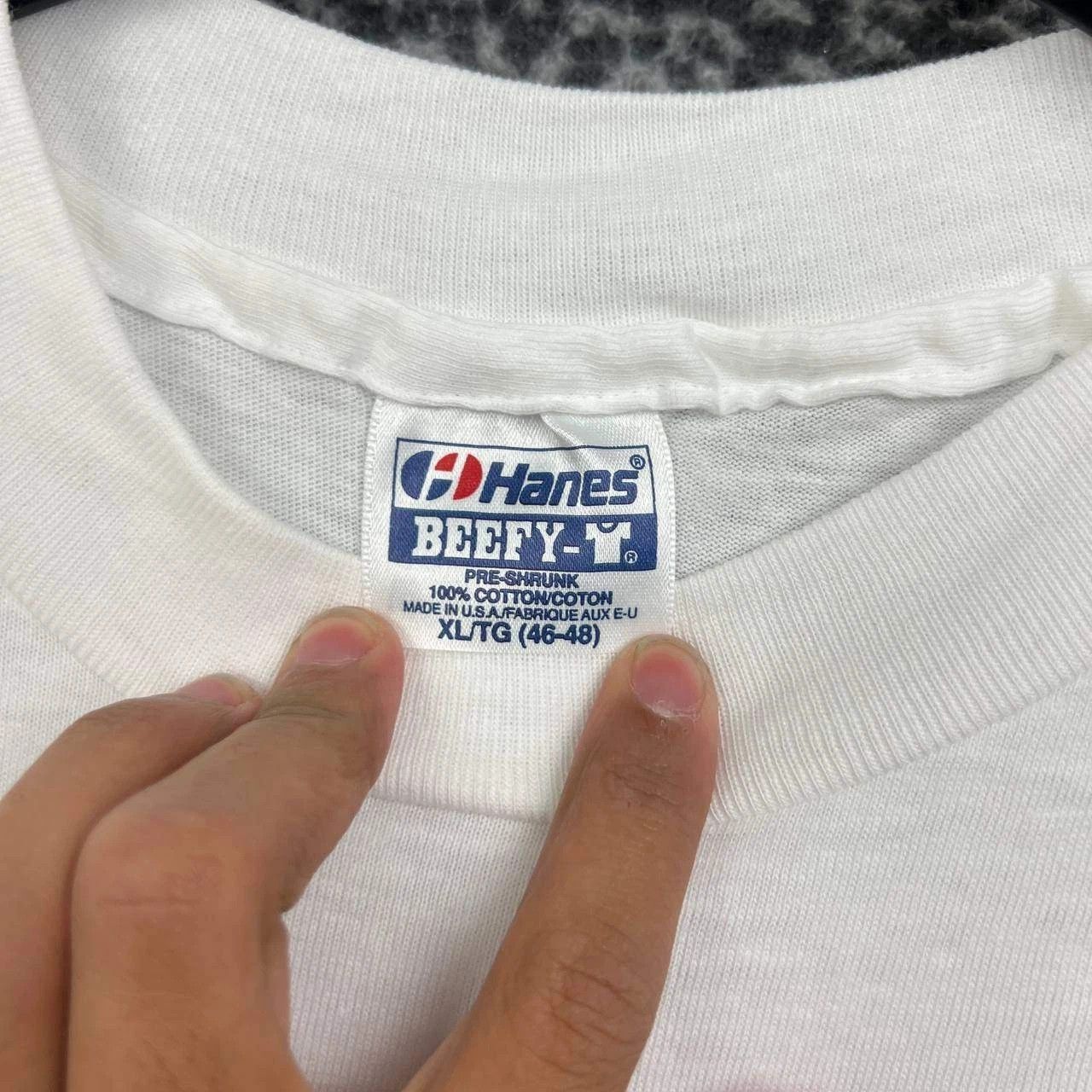 Hanes Vintage America's Cup Shirt Men XL White Beefy Deadstock Size US XL / EU 56 / 4 - 4 Thumbnail