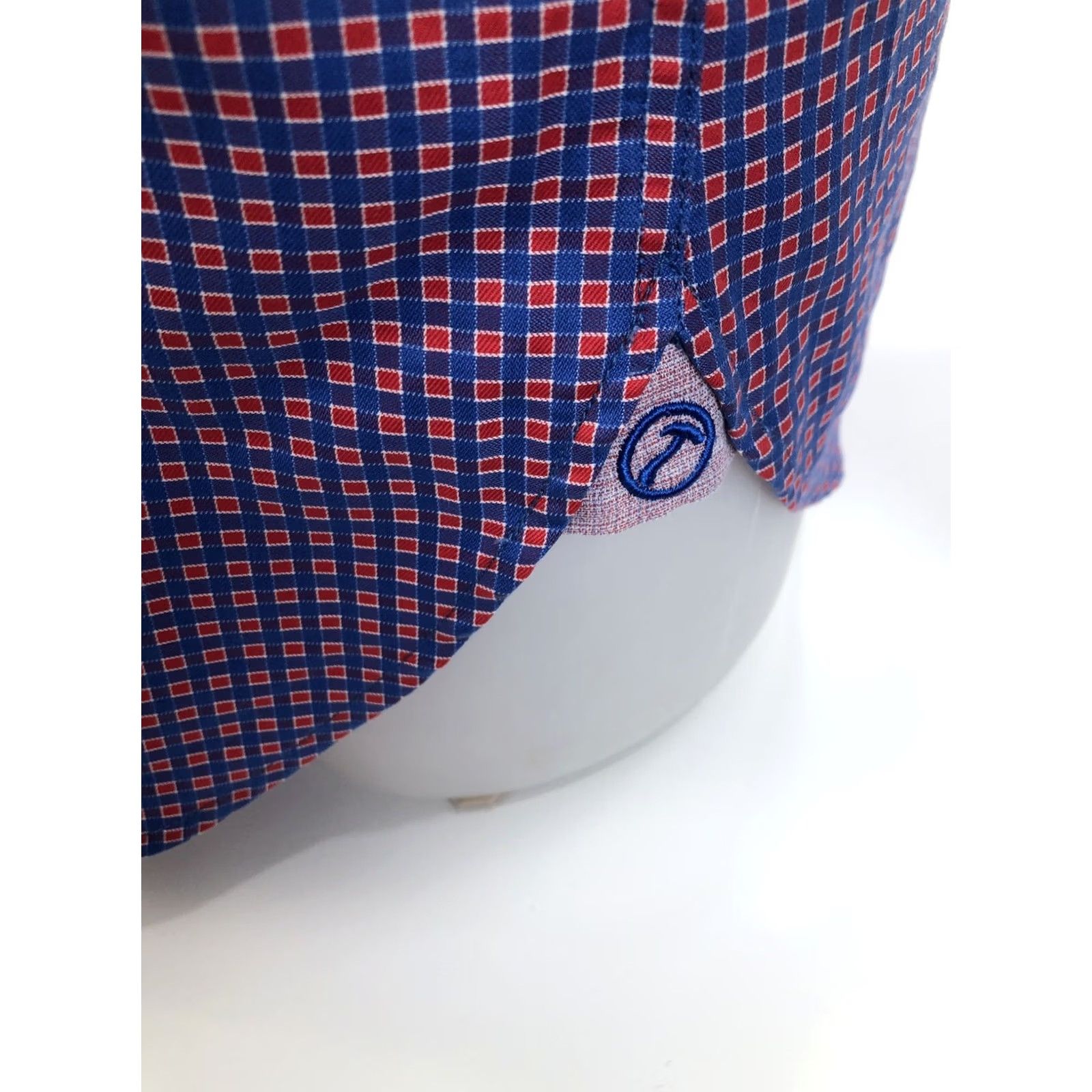 Vintage Hammer Made Plaid Check Shirt - Mens M Long Sleeve Button-Up Blue / Red / White EXCELLENT Size US M / EU 48-50 / 2 - 4 Thumbnail