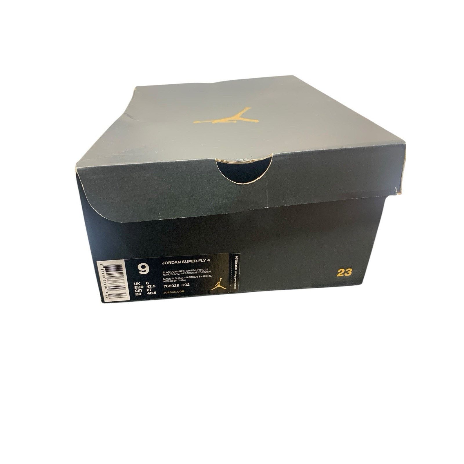 Nike NEWNike Mens Air Jordan Super Fly 4 Black Basketball Shoes 9 Size US 9 / EU 42 - 10 Thumbnail