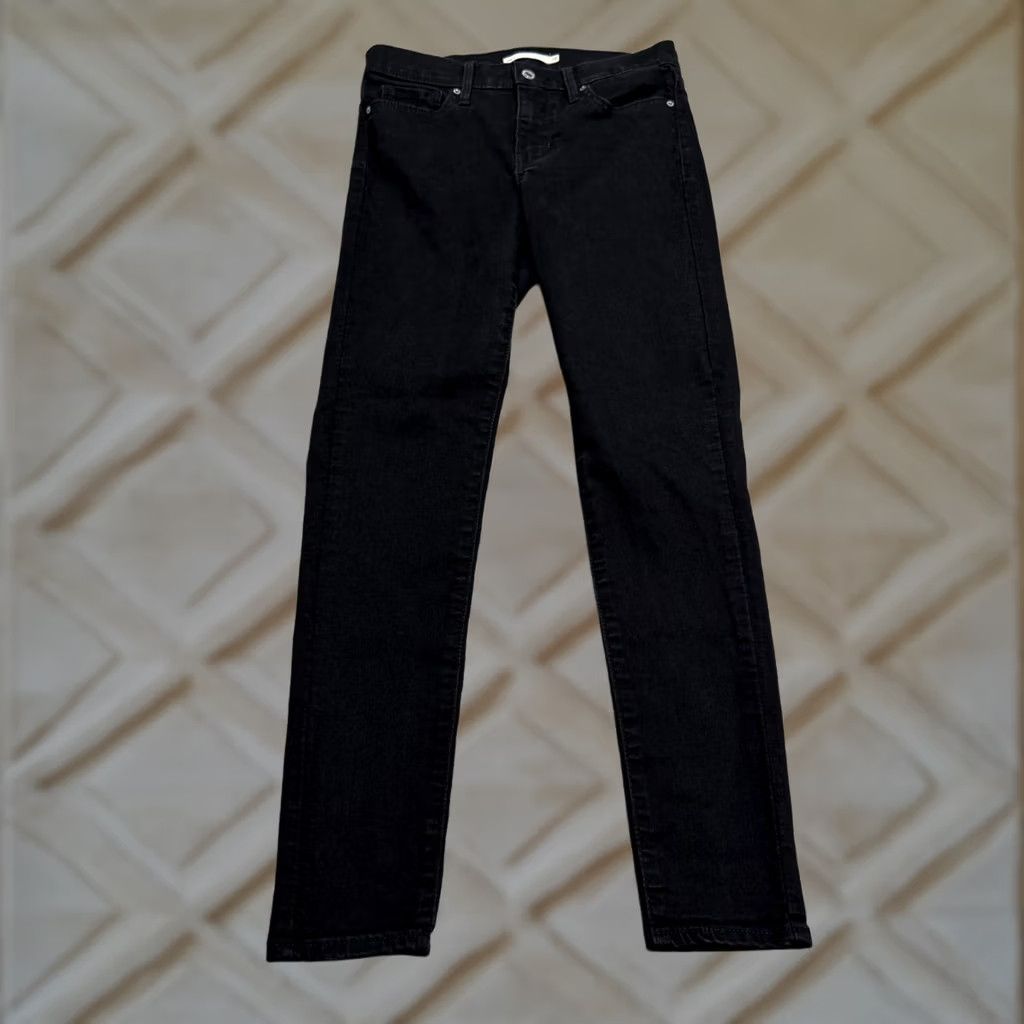 Levi's Levi's 310 Shaping Super Skinny Jeans Womens 28x30 Black Mid Rise Stretch Denim Shirt? Size 28" / US 6 / IT 42 - 1 Thumbnail