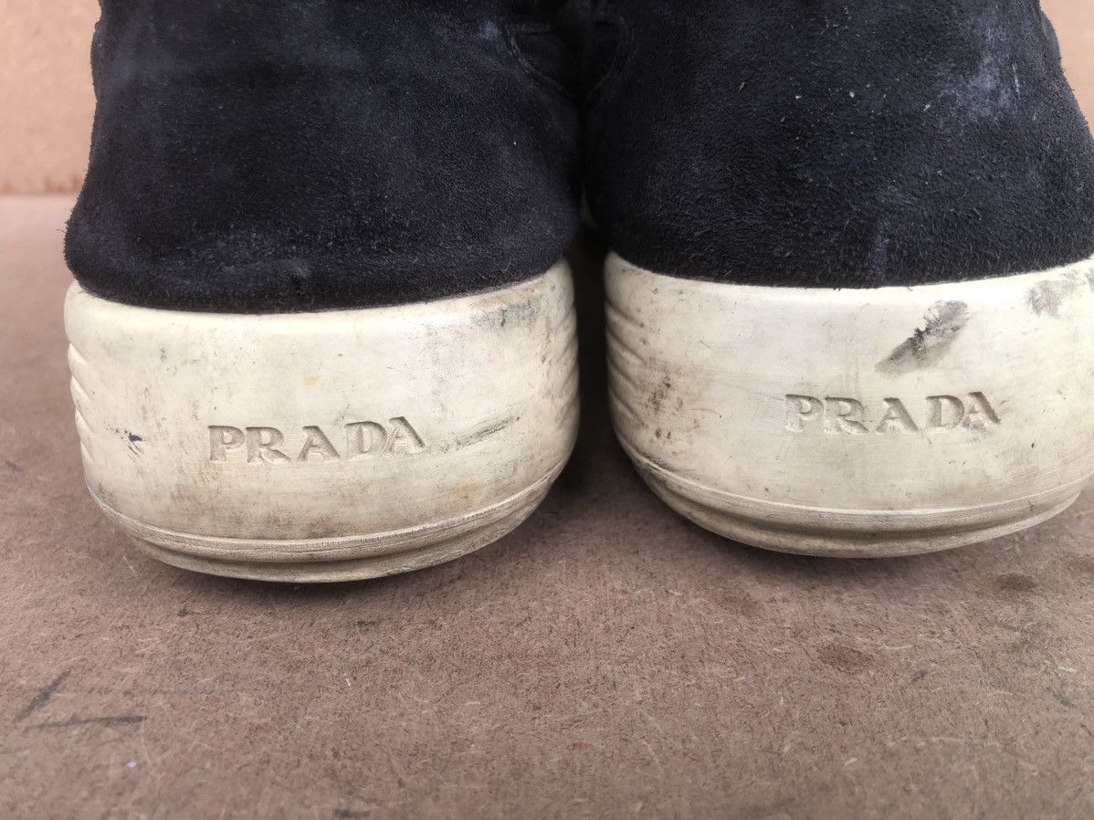 Prada PRADA Black Suede Men’s sneakers Size 10 Size US 10 / EU 43 - 16 Thumbnail