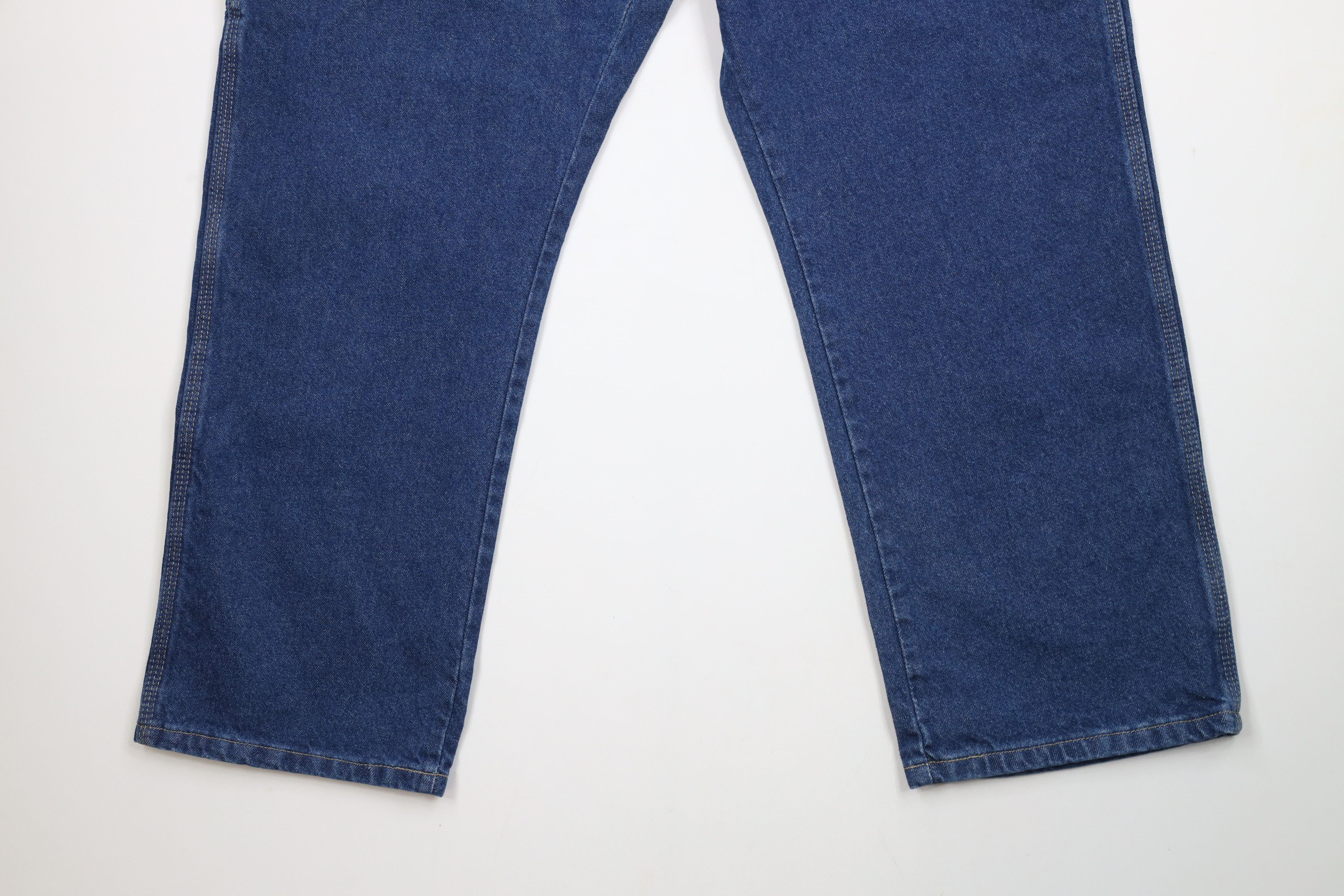 Dickies × Vintage Deadstock Vintage Y2K Dickies Wide Leg Dungaree Denim Jeans Size US 42 / EU 58 - 4 Thumbnail