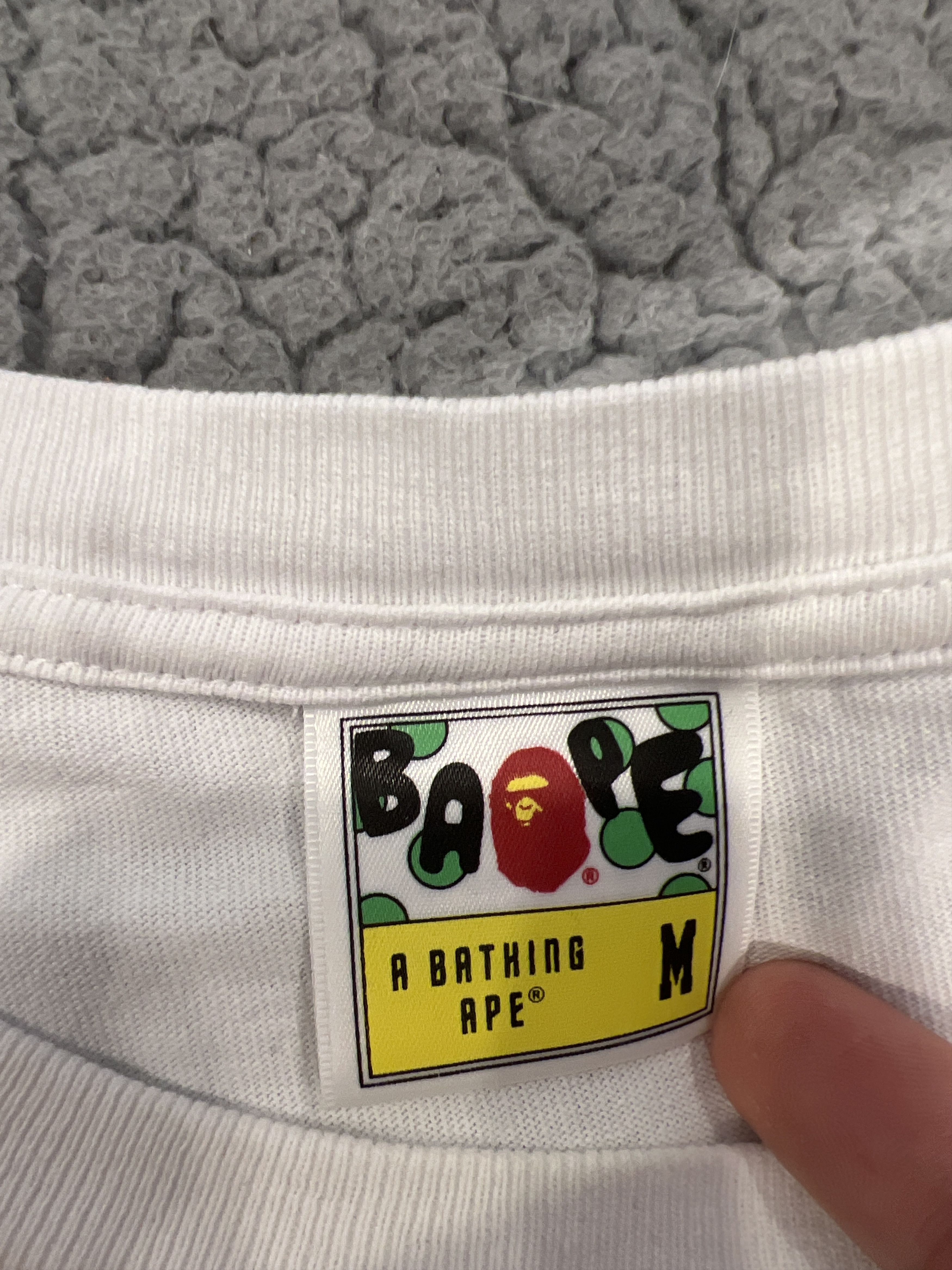 Bape Bape white ape tee Size US M / EU 48-50 / 2 - 5 Thumbnail