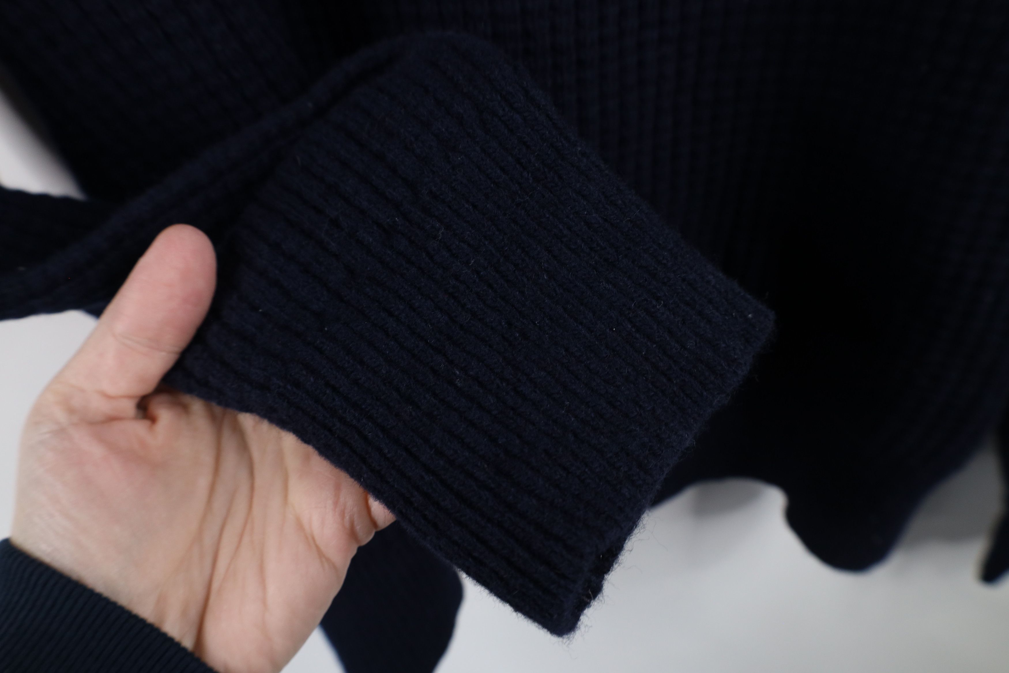 Banana Republic × Vintage Banana Republic Wool Italian Yarn Knit Thermal Sweater Blue Size US M / EU 48-50 / 2 - 5 Thumbnail