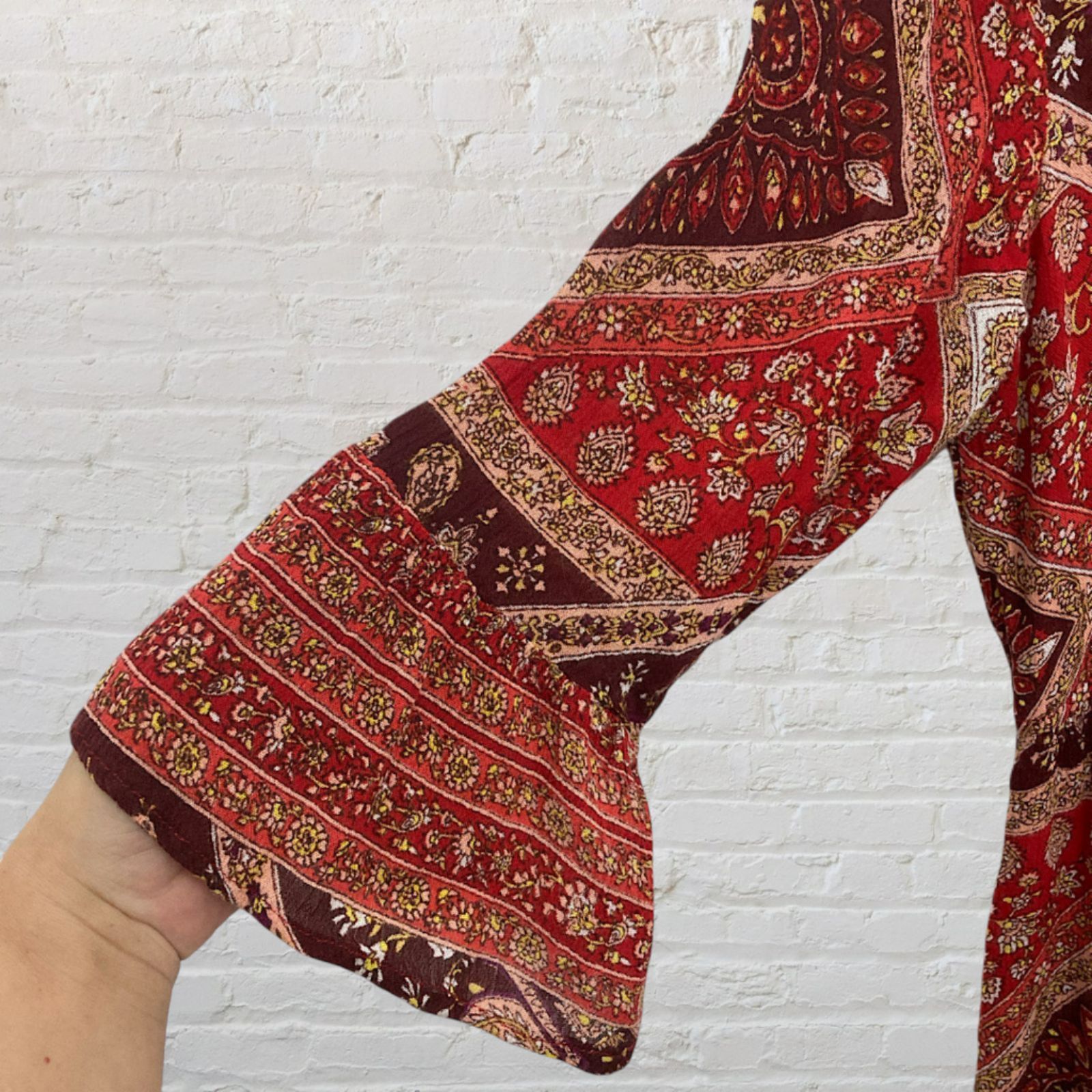 Other India Fashion Red Mandala Mini Dress M Size M / US 6-8 / IT 42-44 - 10 Thumbnail