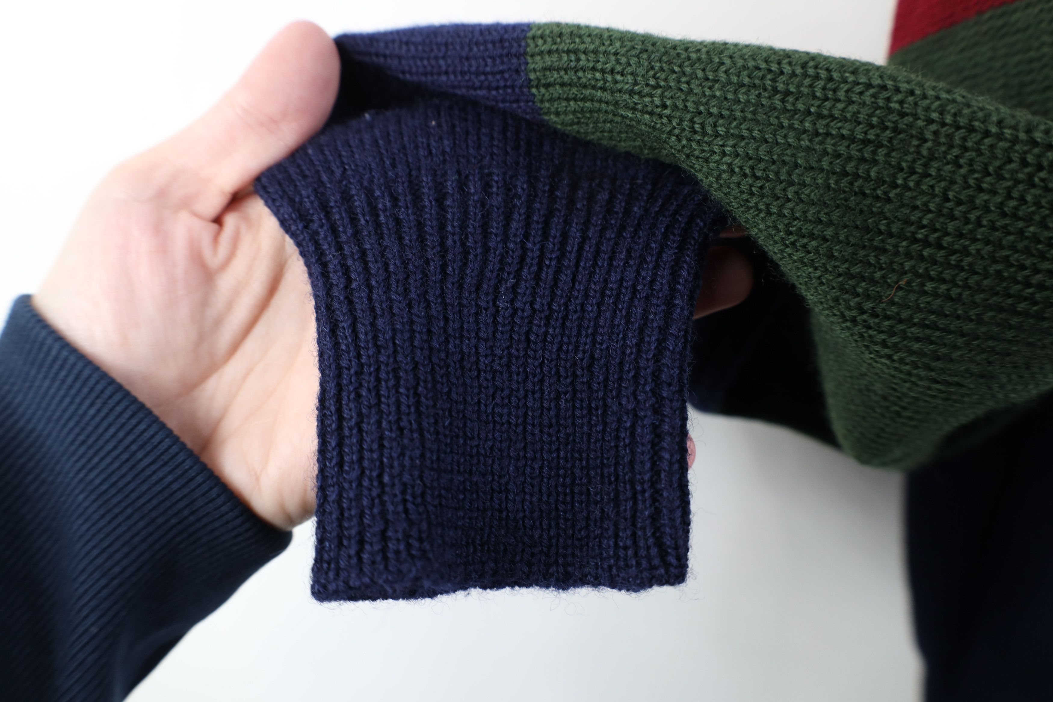 Vintage Vintage 90s Streetwear Wool Cable Knit Crewneck Sweater Size US M / EU 48-50 / 2 - 6 Thumbnail
