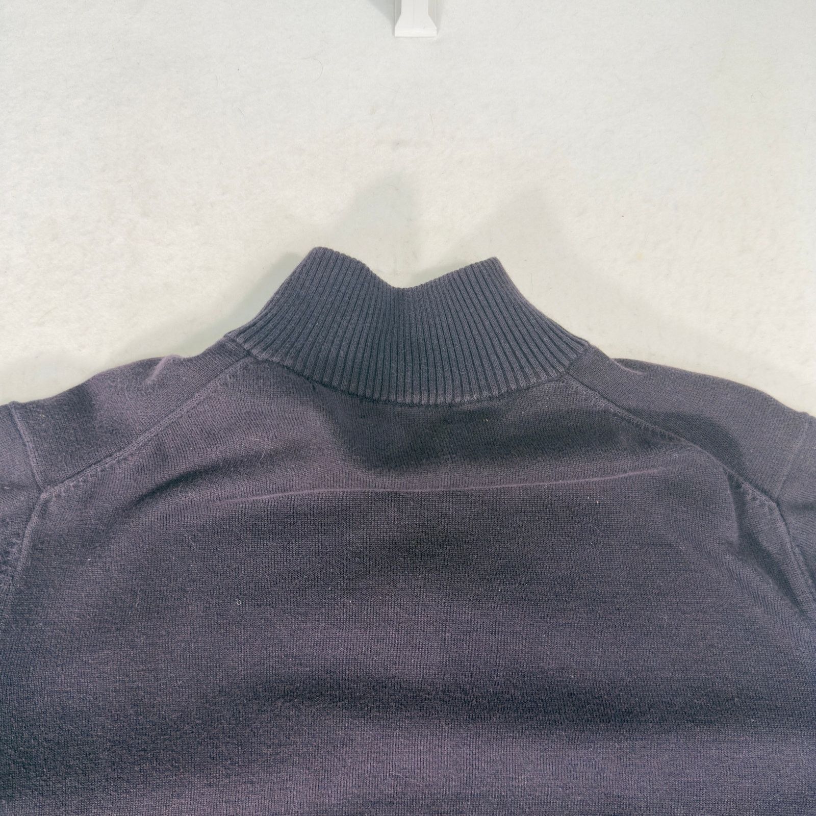 Lands' End Lands' End 100 Supima Cotton 1/4 Zip Sweater High Collar Size US L / EU 52-54 / 3 - 5 Thumbnail