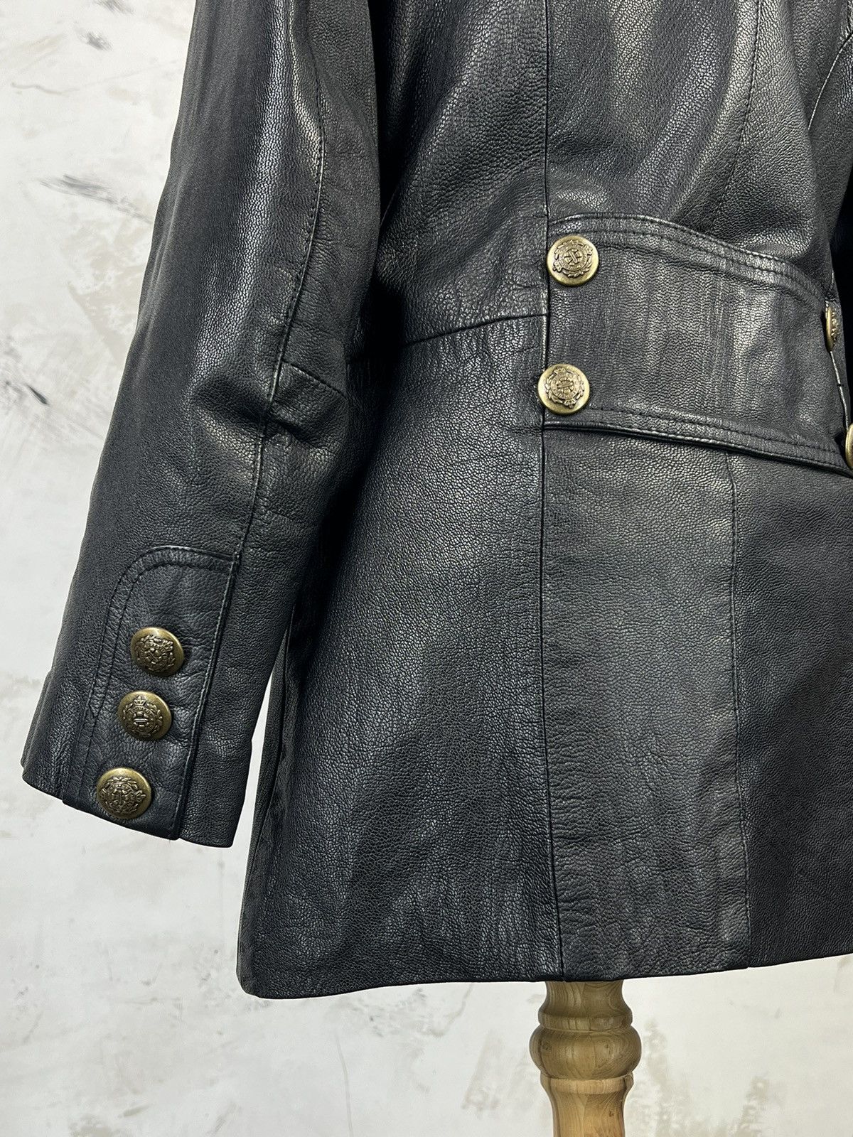Vintage Spirit of America Leather Double Breasted Jacket S - M Size M / US 6-8 / IT 42-44 - 7 Thumbnail