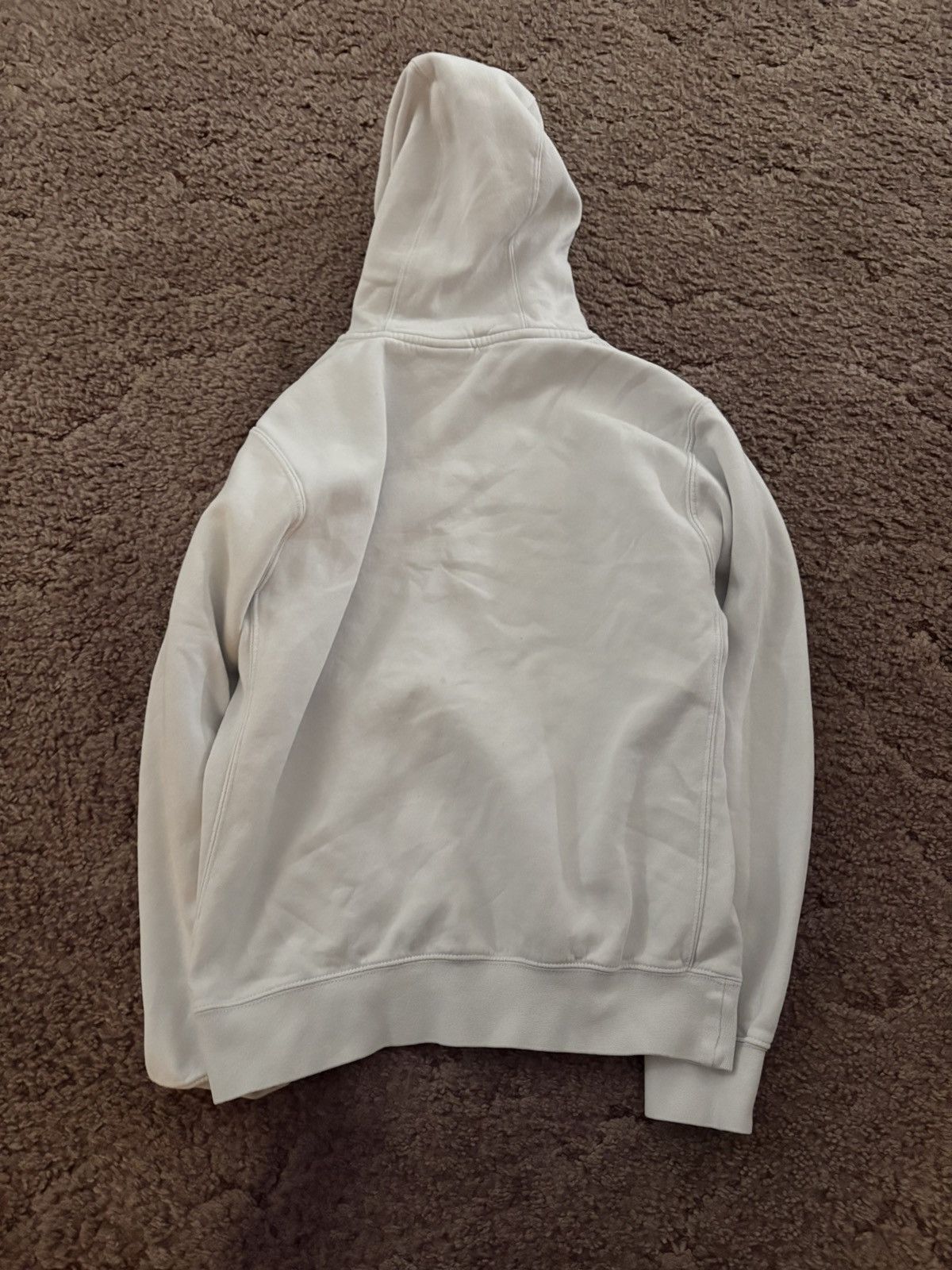 Nike × Vintage Small White Nike Hoodie Size S / US 4 / IT 40 - 3 Thumbnail