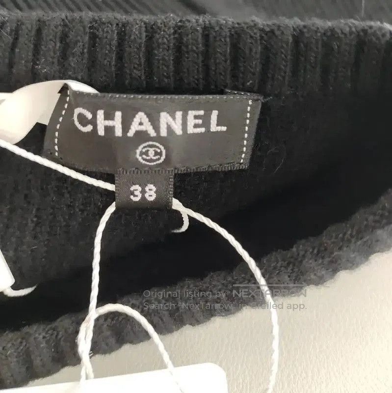 Chanel Chanel Black Wool Dress with Cut-Out Details . Size M / US 6-8 / IT 42-44 - 3 Thumbnail