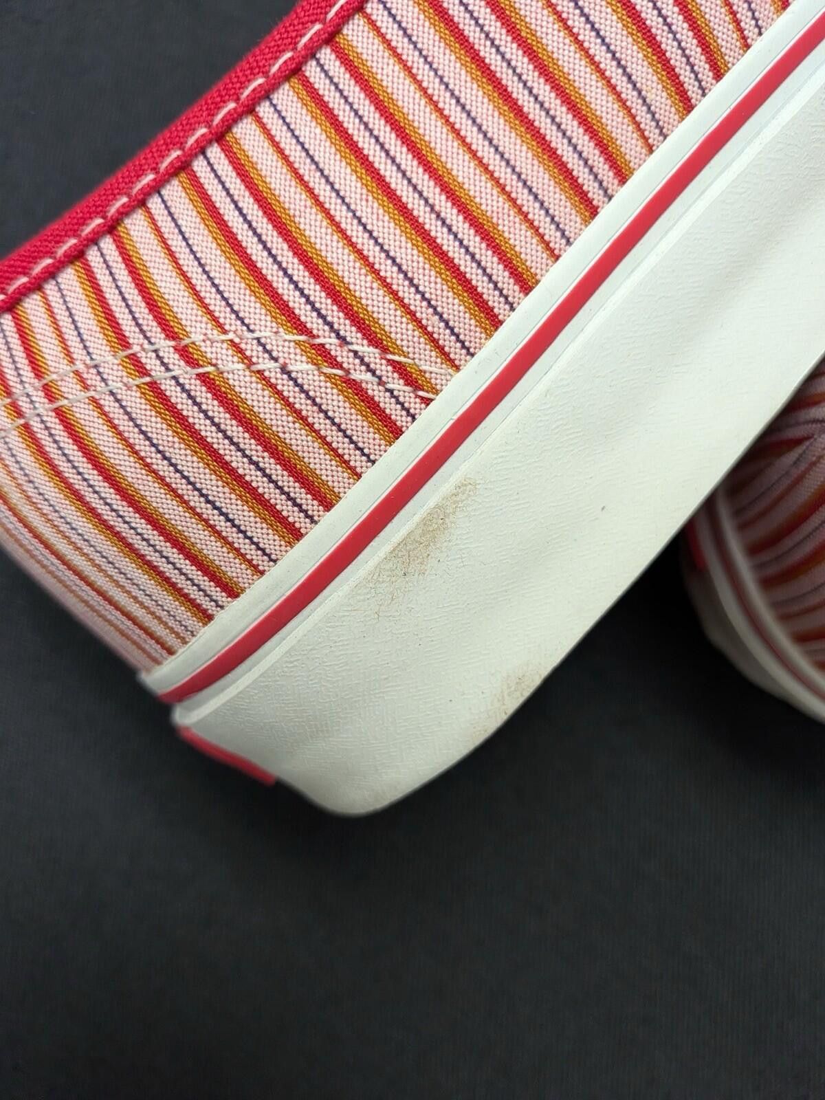 Vans Vans Authentic STRIPED CAPRI COL#2404 Red VN-0EE3X1G US10.5 Size US 10.5 / EU 43-44 - 7 Thumbnail