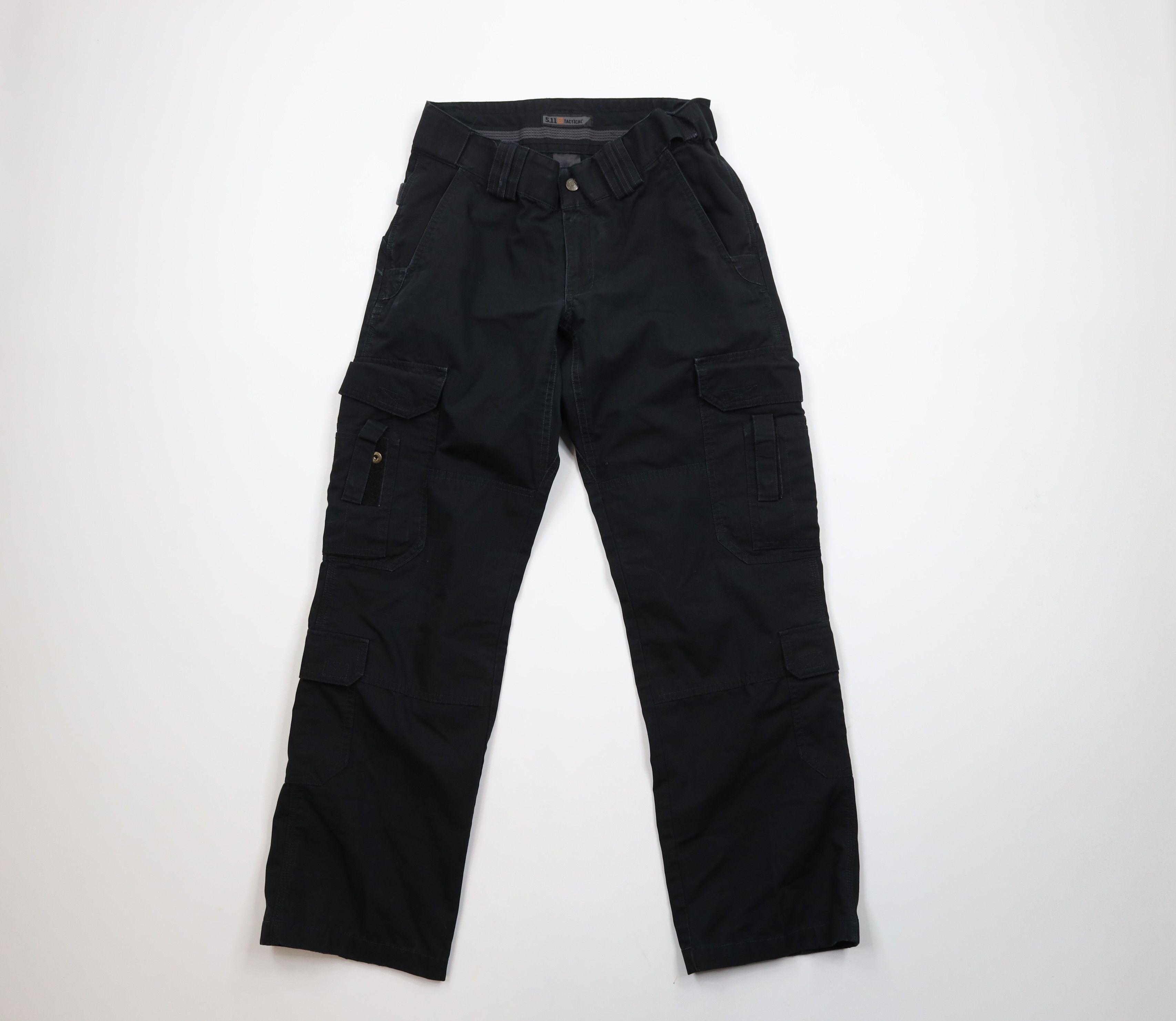 Vintage 5.11 Tactical Series Double Knee Ripstop Cargo Pants Black Size 30" / US 8 / IT 44 - 1 Thumbnail