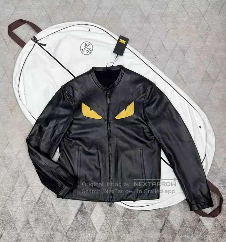 Fendi Fendi Little Monster Leather Jacket Size US M / EU 48-50 / 2 - 1 Thumbnail
