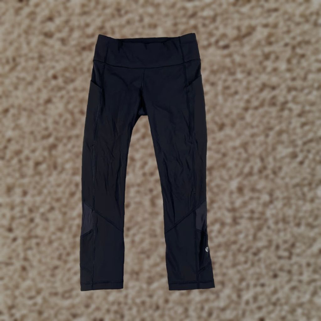 Lululemon Lululemon Pants Womens 4 Black Pace Rival Crop Full On Luxtreme 22" W6AV0S Size 27" / US 4 / IT 40 - 1 Thumbnail