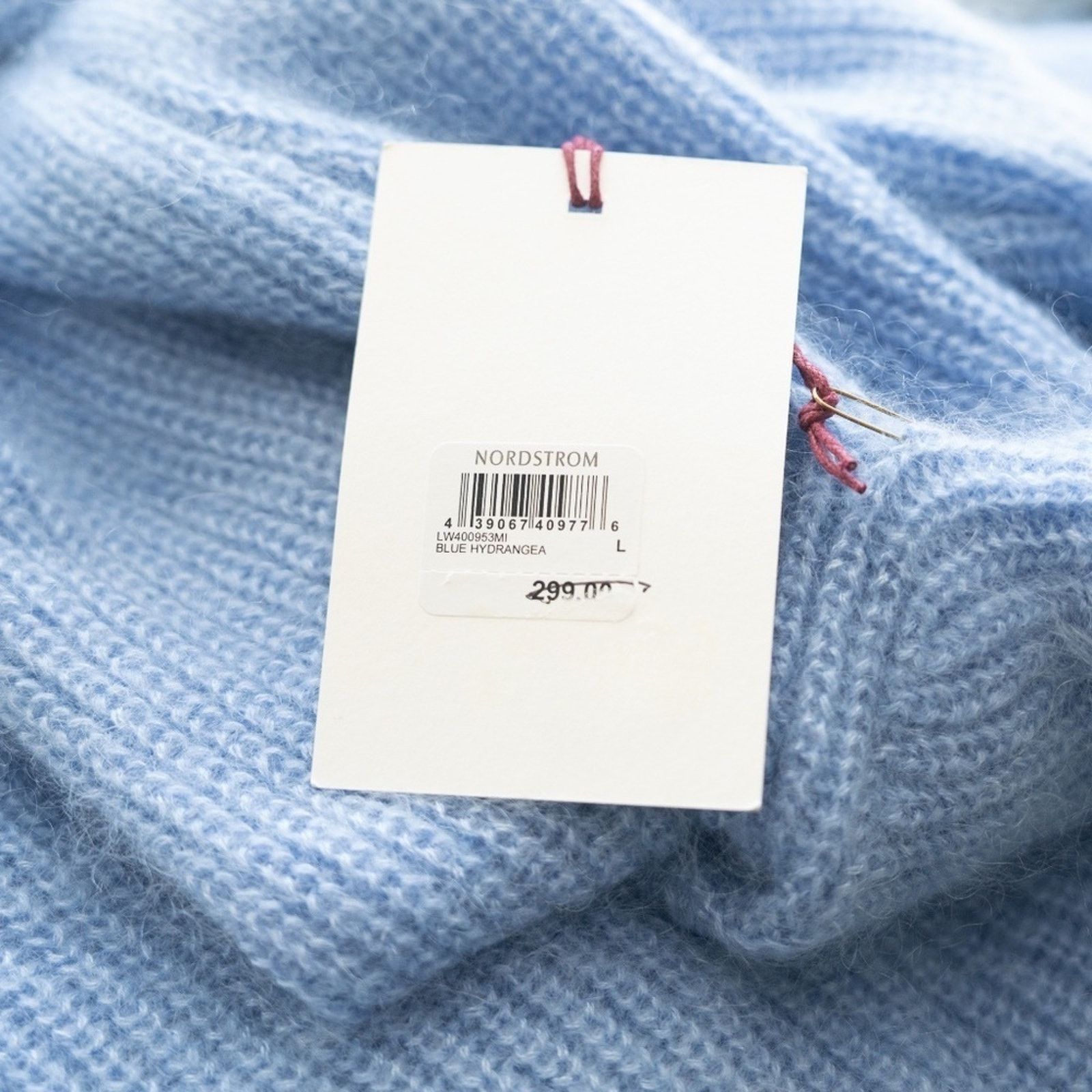 Designer Lewit. Puff Sleeve Mohair Angora Silk Wool Blend Sweater. Size L / US 10 / IT 46 - 9 Thumbnail