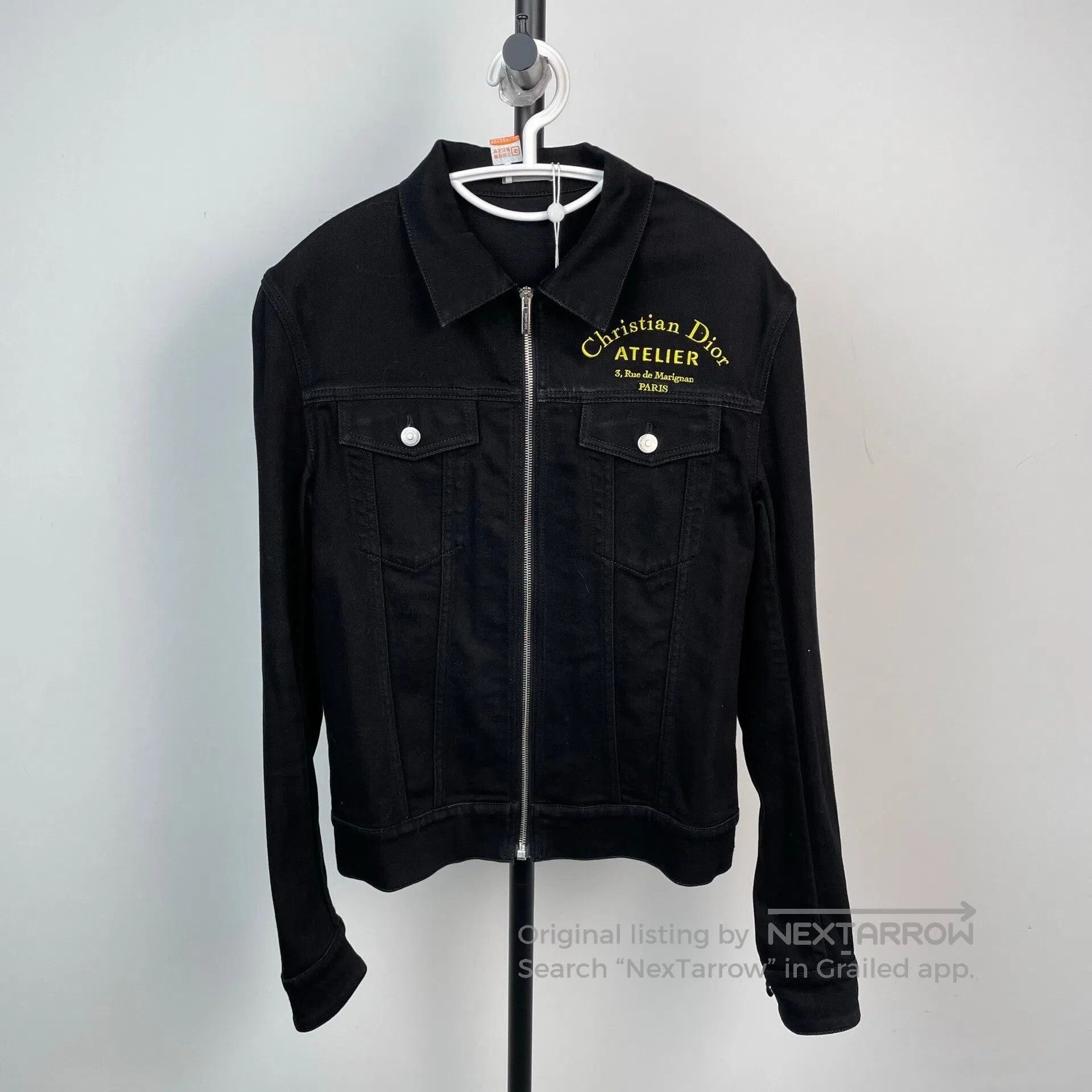 Dior Dior Black Flame Embroidered Letter Zip-Up Hooded Sweatshi Size US M / EU 48-50 / 2 - 2 Thumbnail