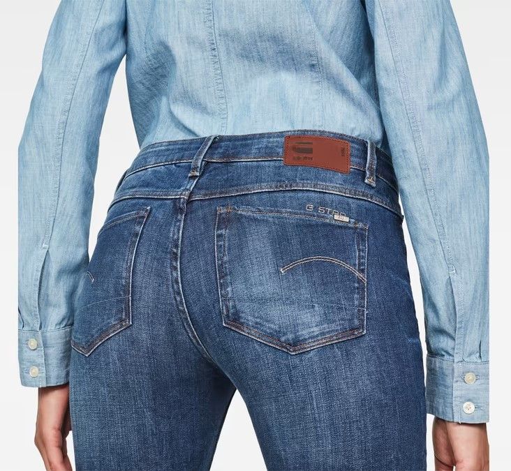 image of G Star Raw 3301 Contour Skinny Jeans in Medium Aged, Women's (Size 26)