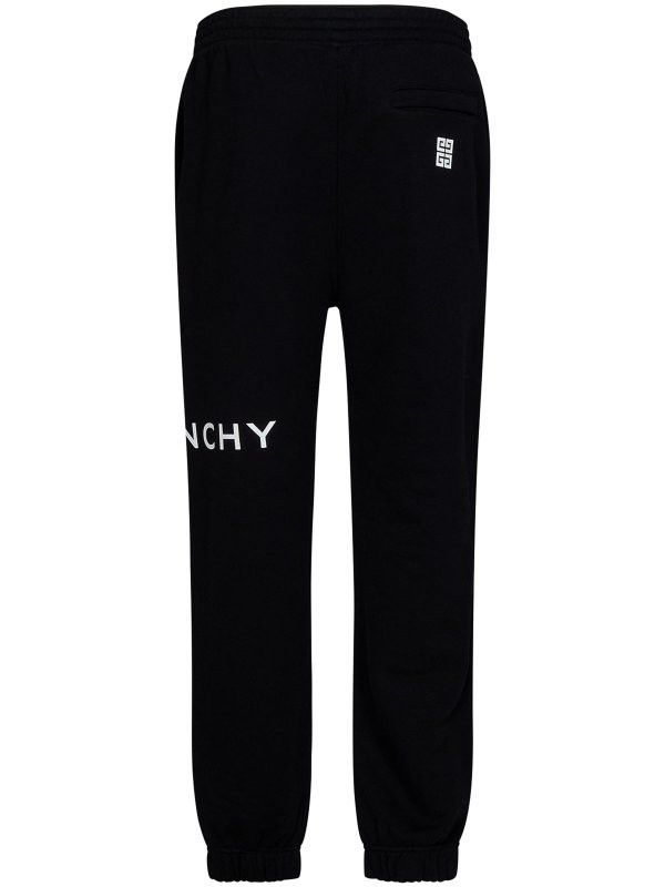 Givenchy o1srvl11e0625 Brushed Cotton Joggers in Black Size 28" / US 6 / IT 42 - 2 Thumbnail