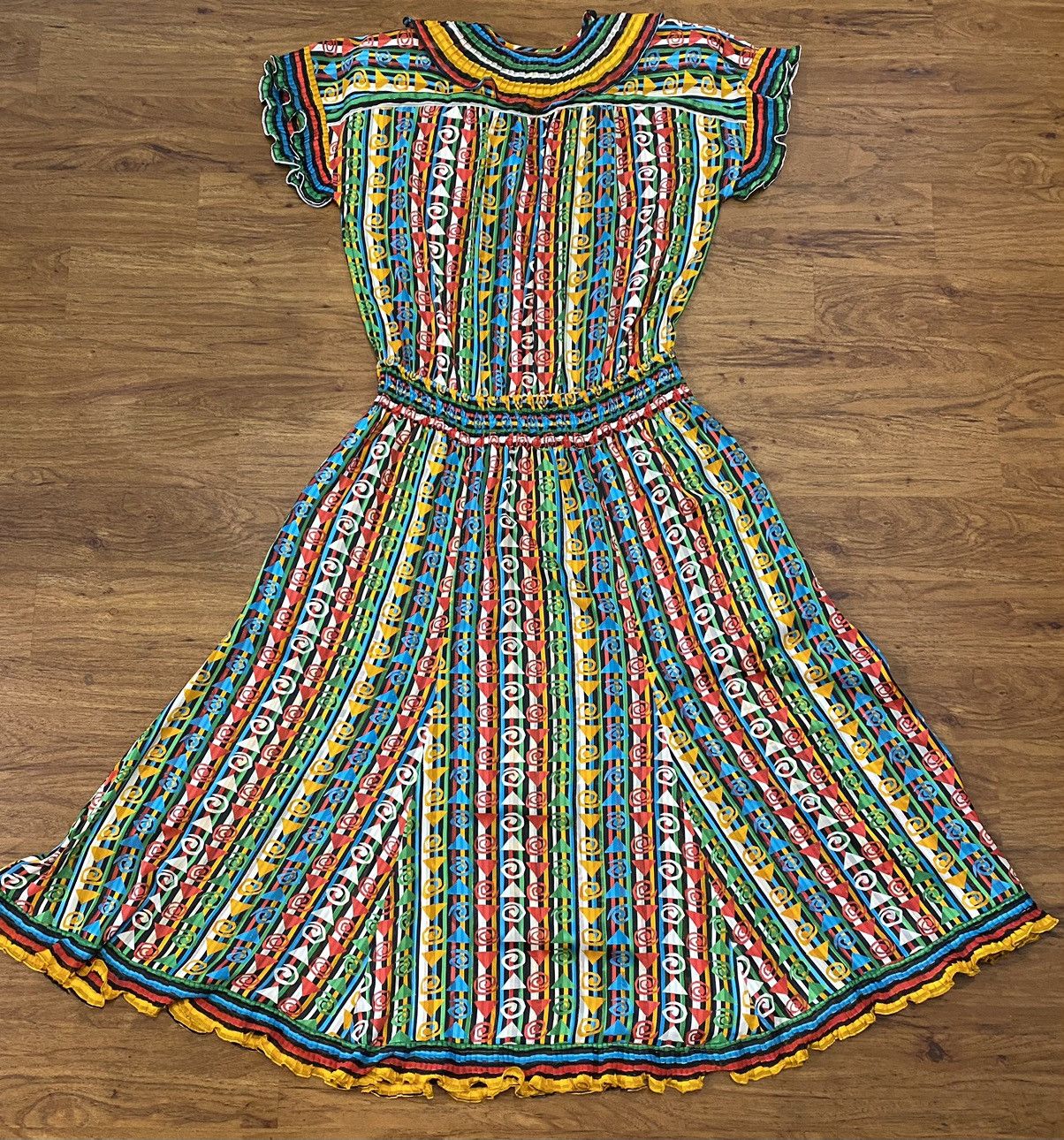 Other Vintage 80’s 90’s MAYEELOK Blouse Dress RARE Designer Size L / US 10 / IT 46 - 2 Thumbnail