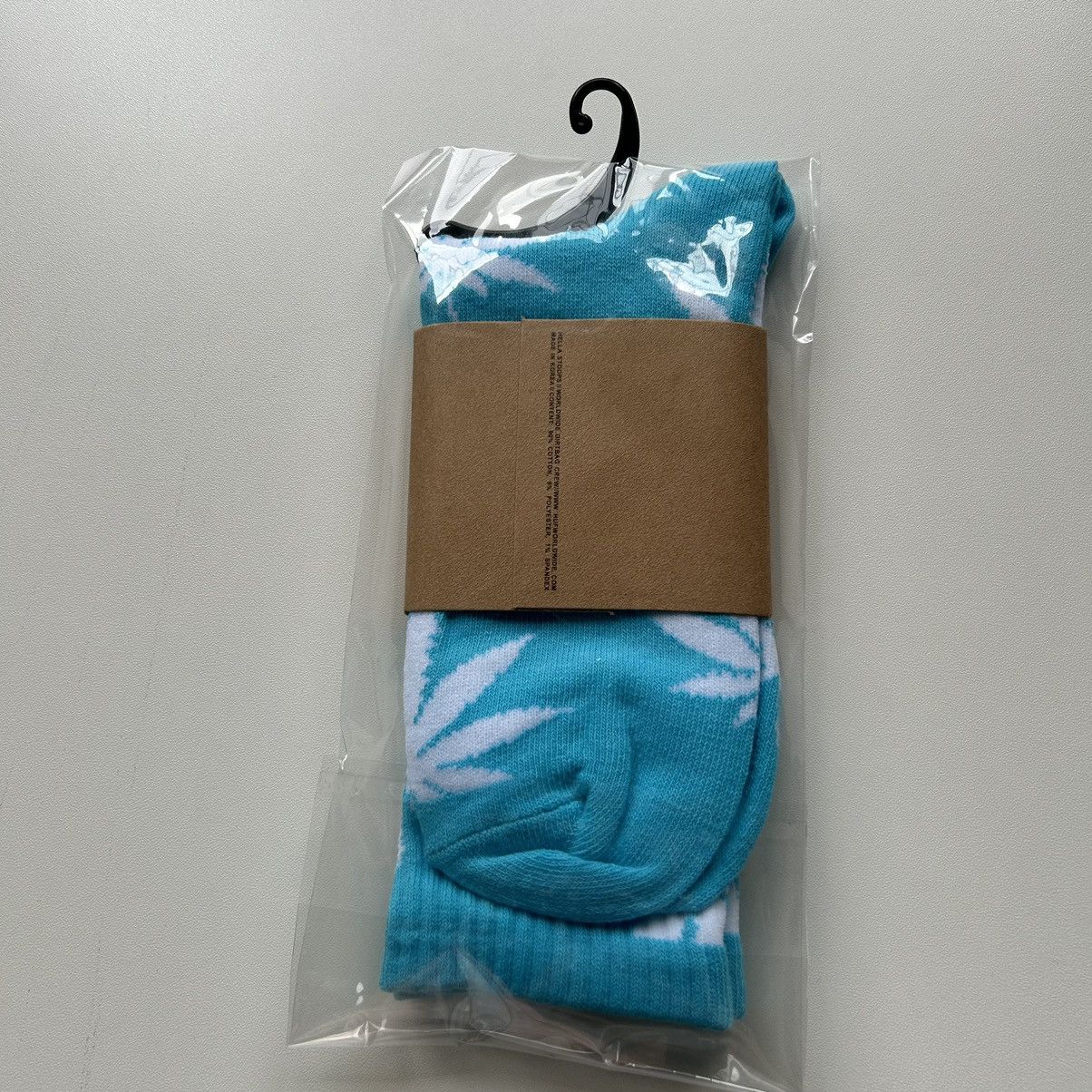 Huf Vintage HUF Plant Life Weed Socks Blue/White Brand New Size ONE SIZE - 2 Thumbnail