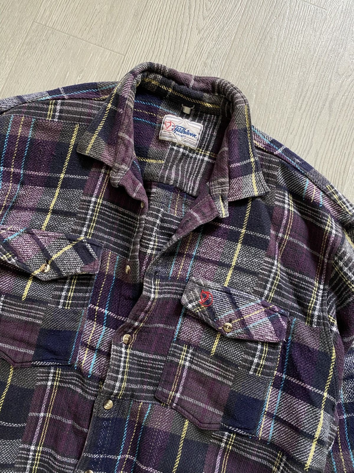 Fjallraven Fjallraven Purple Multicoloured Lognsleeve Flanel Shirt Size US L / EU 52-54 / 3 - 3 Thumbnail