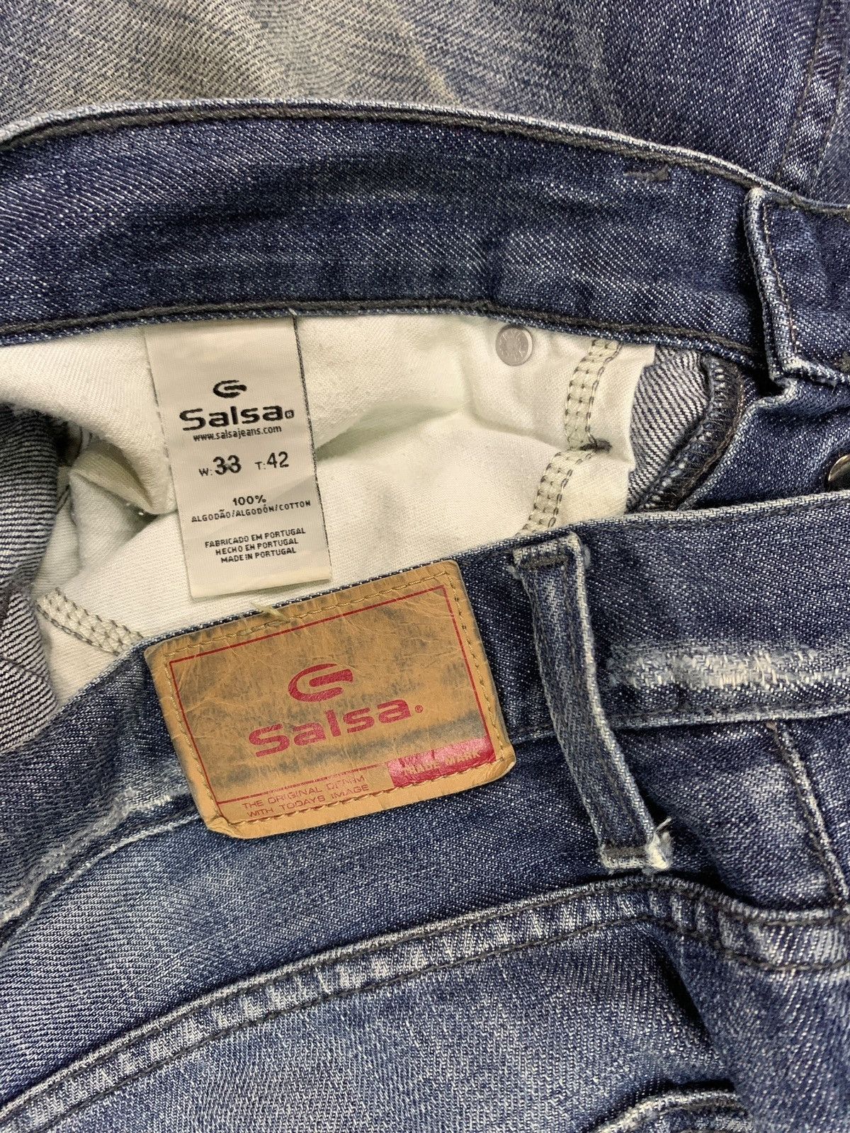 Japanese Brand Vintage Japanese Brand Faded Wash Style Baggy Jeans Size US 34 / EU 50 - 9 Thumbnail
