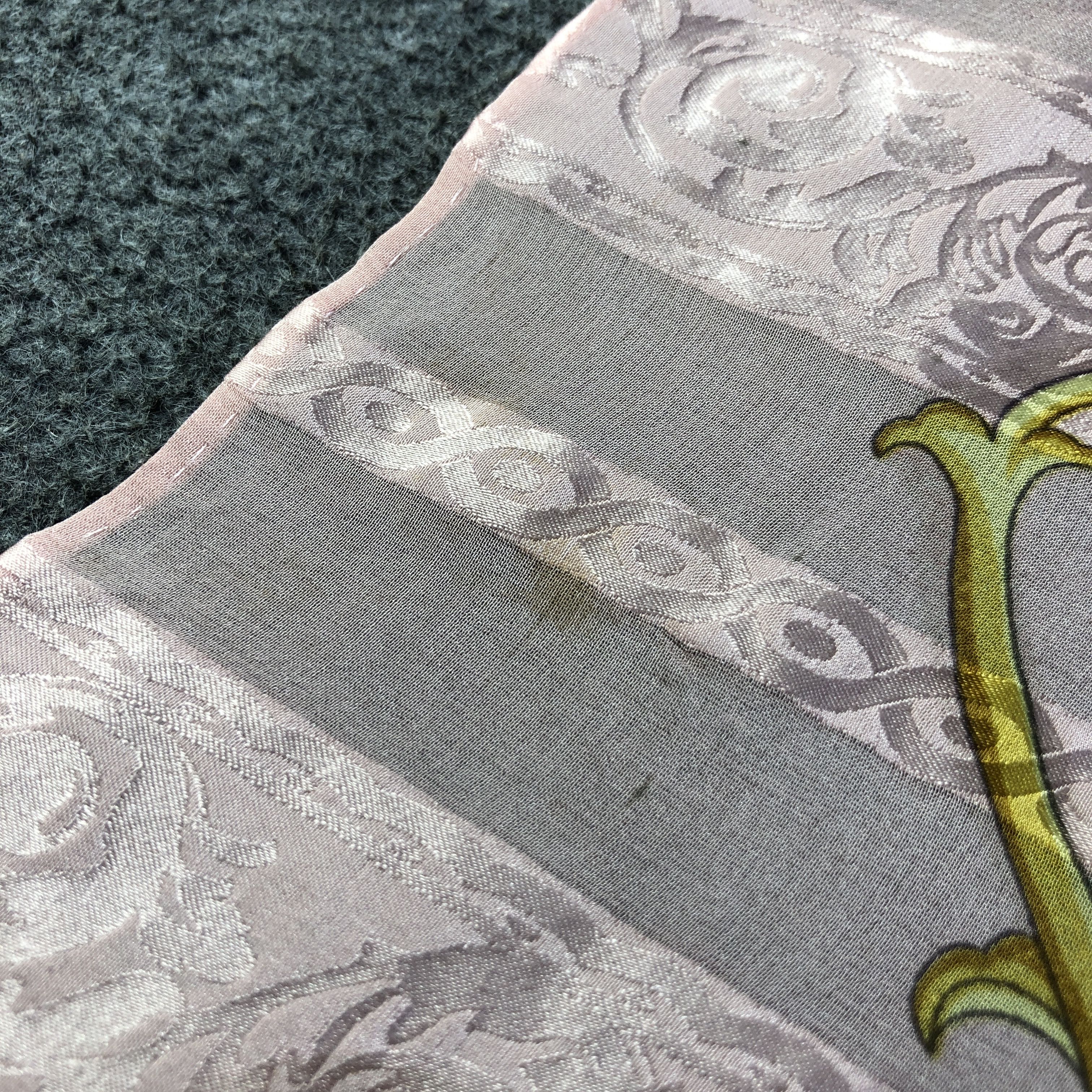 Vintage Rochas Floral Hand Rolled Silk Scarf M1139 Size ONE SIZE - 16 Thumbnail