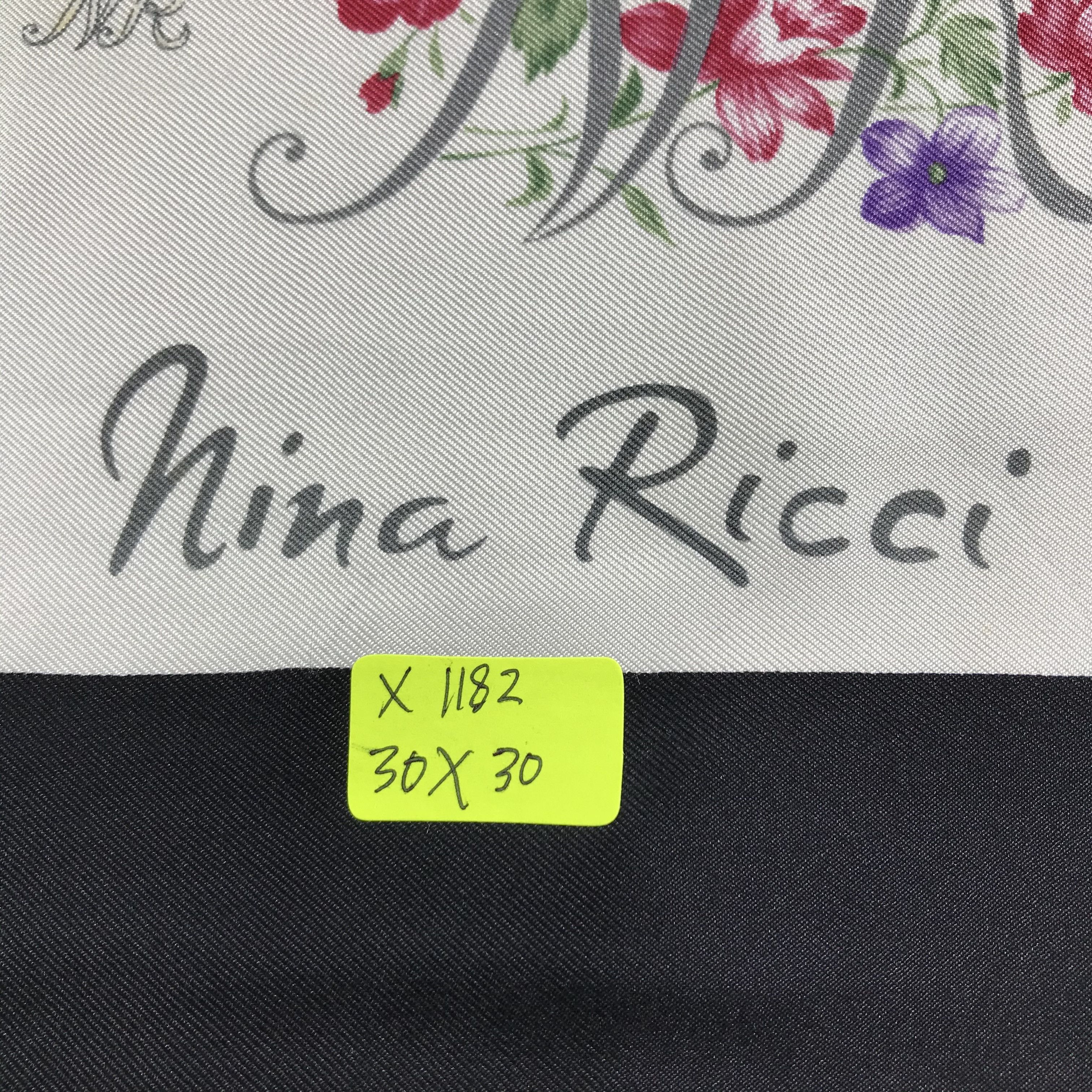 Nina Ricci × Vintage Vintage Nina Ricci Silk Scarf Size ONE SIZE - 6 Thumbnail